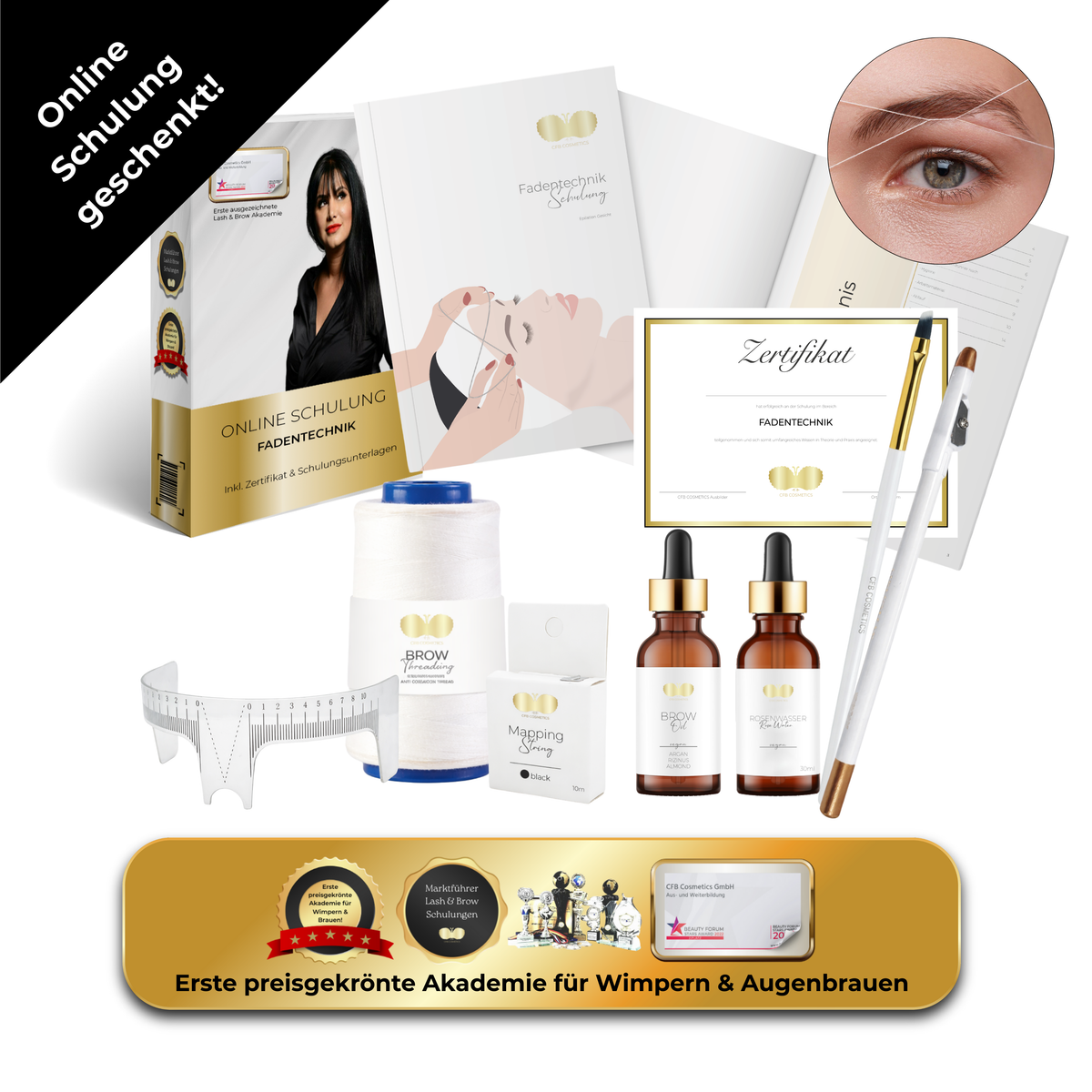 Fadentechnik Basic Set inkl. gratis Online-Schulung | CFB Cosmetics®
