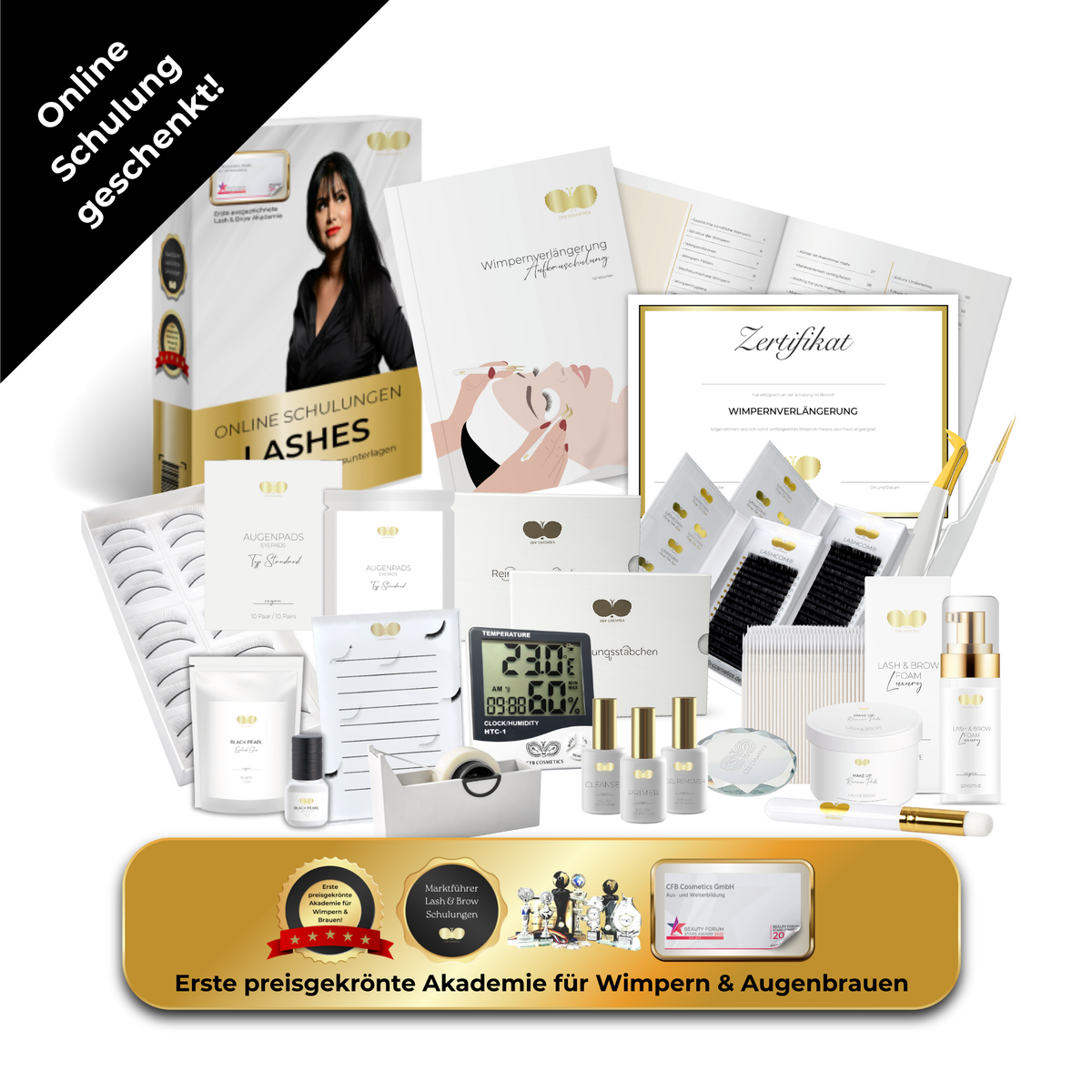 Wimpernverlängerung Basic Set inkl. Gratis Online-Schulung | CFB Cosmetics®