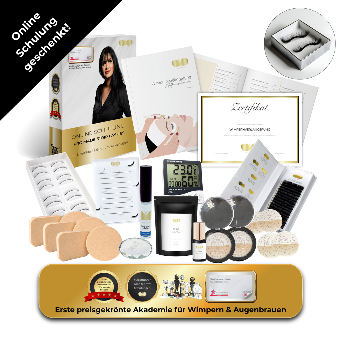 ProMade Strip Lashes Basic Set inkl. gratis Online-Schulung