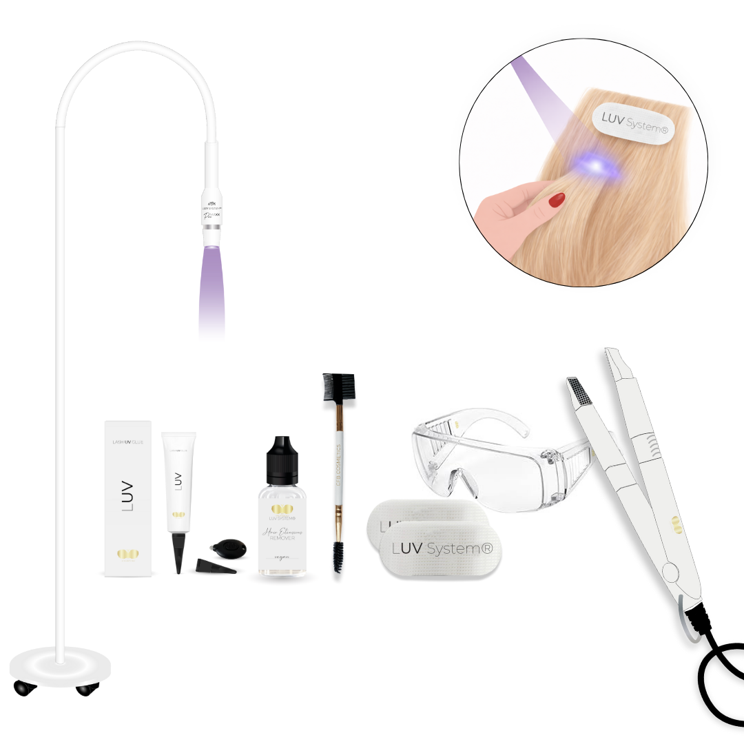 UV Haarverlängerung Set | Komplettset für UV Hairextensions | LUV System® | CFB Cosmetics®