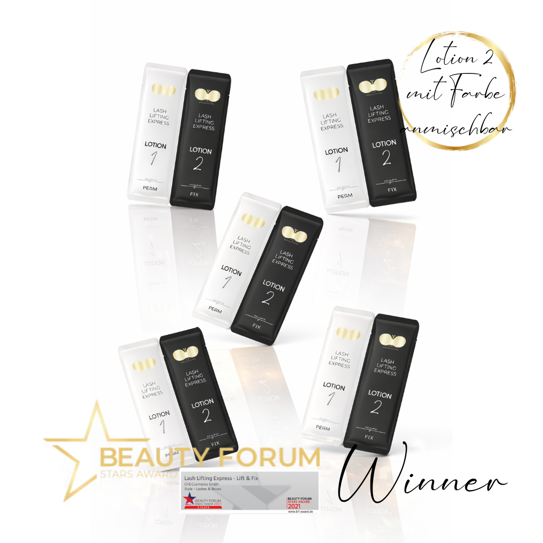 Lash & Brow Lifting Express Set – Schnellere Einwirkzeit + Step 2 mit Farbe mischbar | CFB Cosmetics®