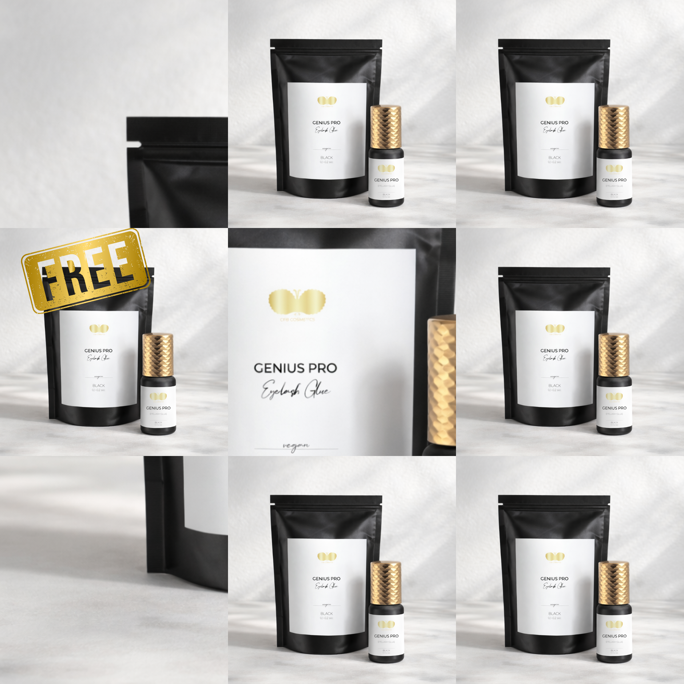 Wimpernkleber GENIUS PRO | Set 5 + 1 gratis