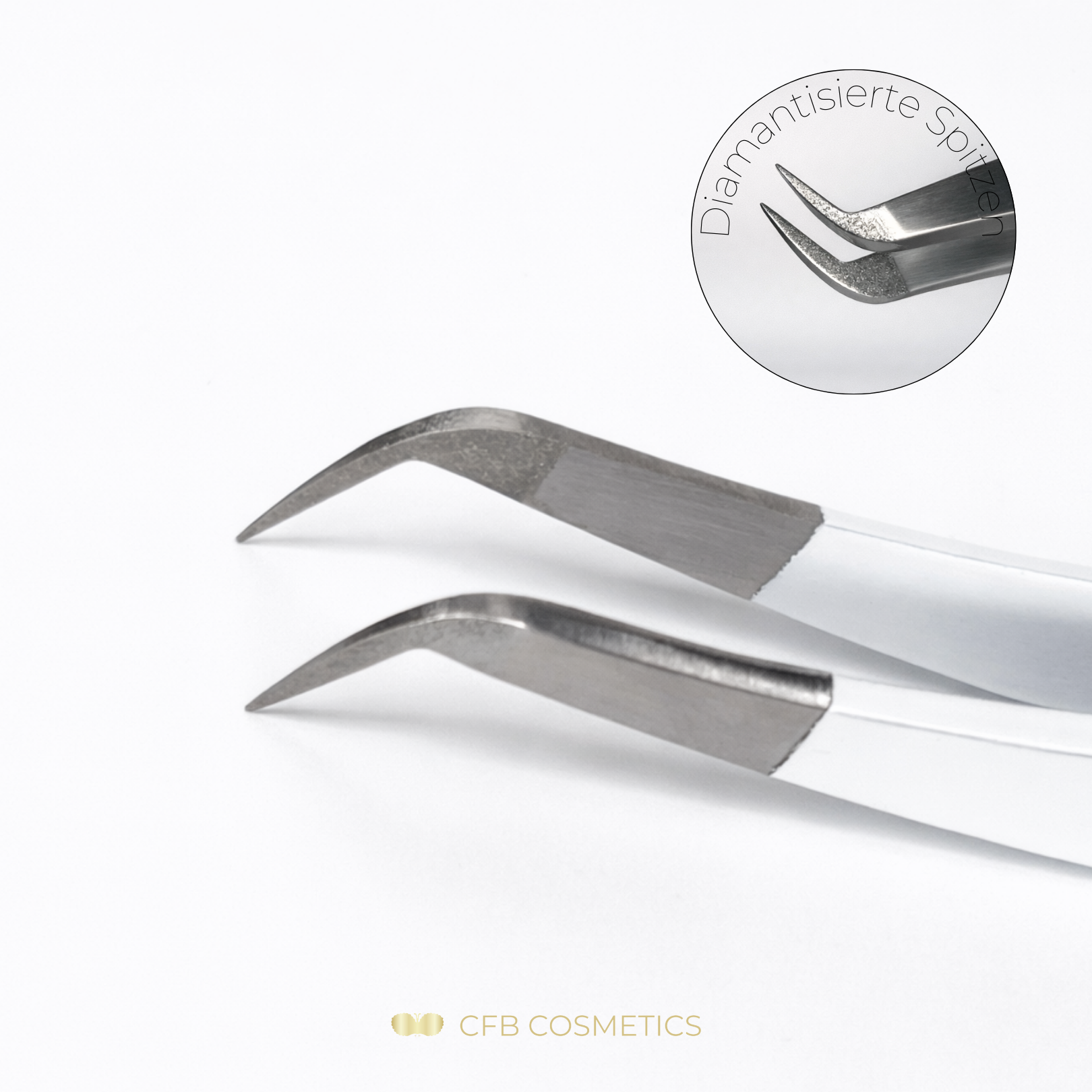 Luxury Diamant Pinzette No 8 Fine Wimpernverlängerung Volumentechnik CFB Cosmetics®