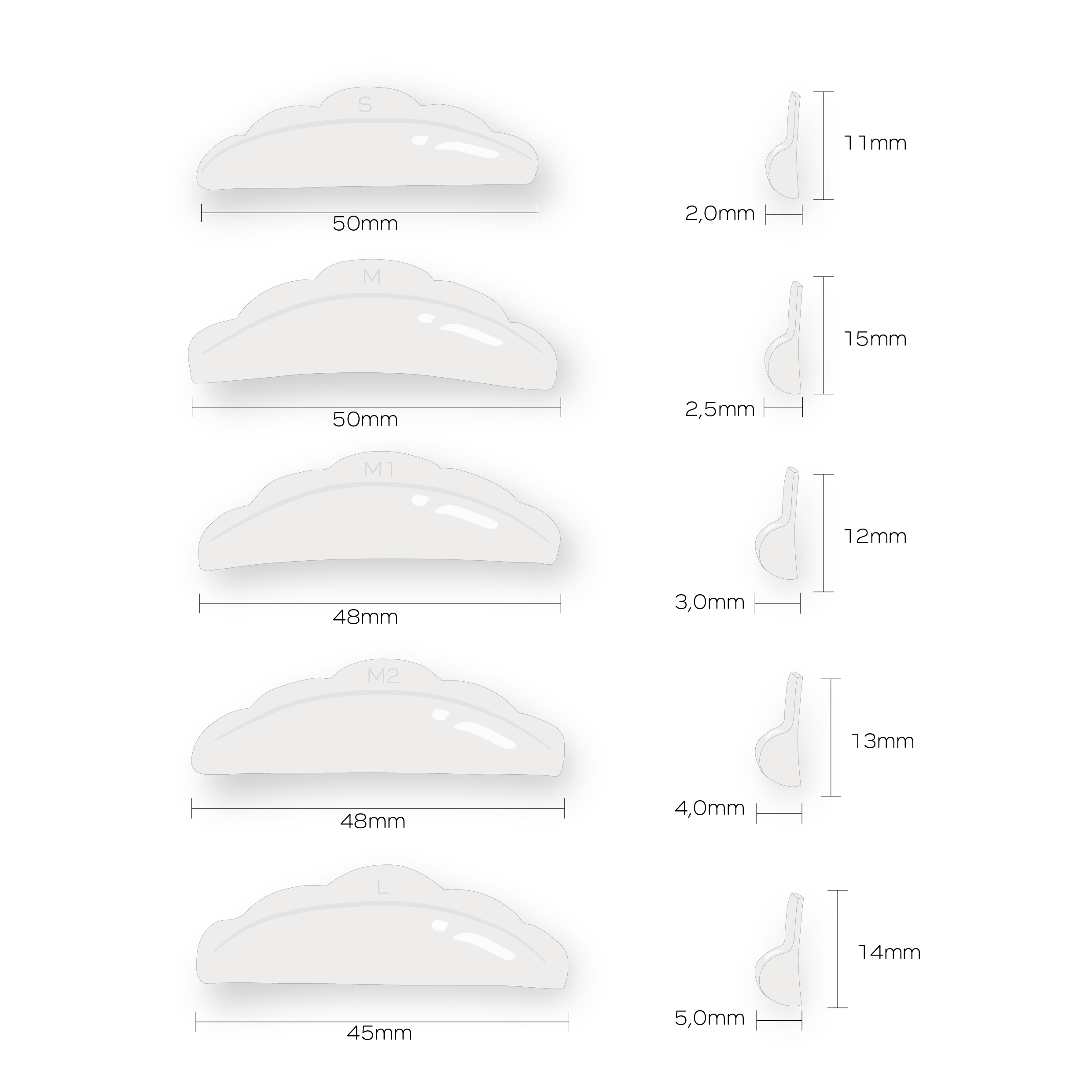 Silikonpads-Standard-Illustration-02 Silikonpads | STANDARD | verschiedene Größen