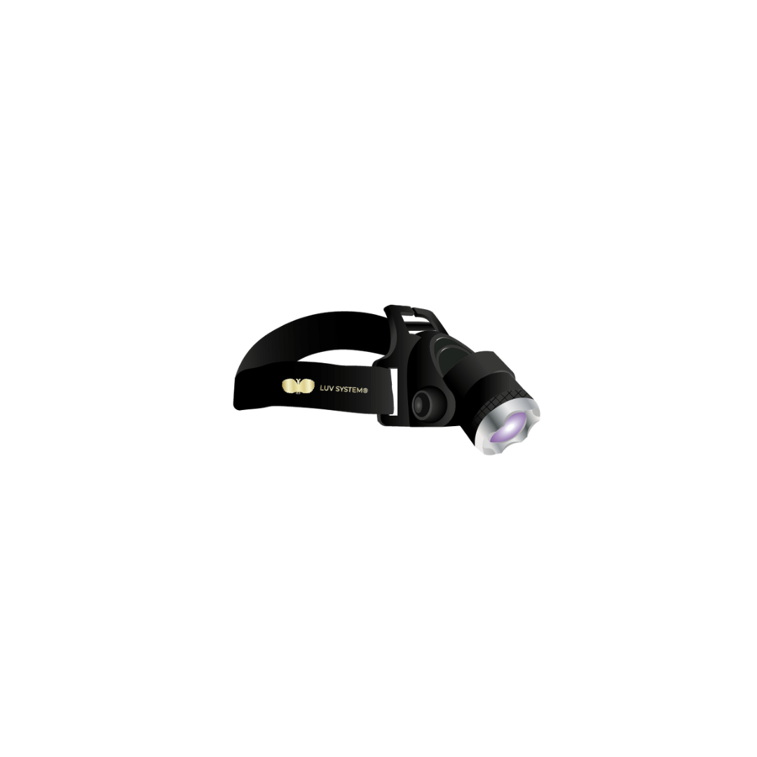 UV Lampe | Kopflampe mit violettem UV Licht