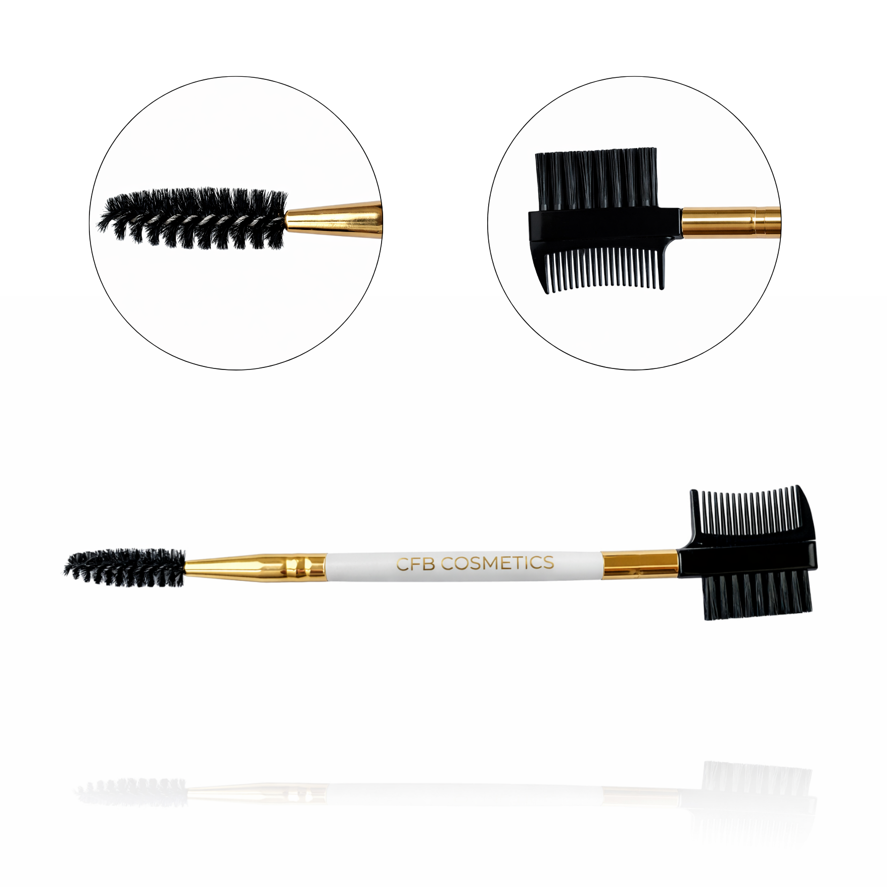 3in1 Kamm für Wimpernverlängerung Augenbrauen und Haare Präzisionstool CFB Cosmetics®