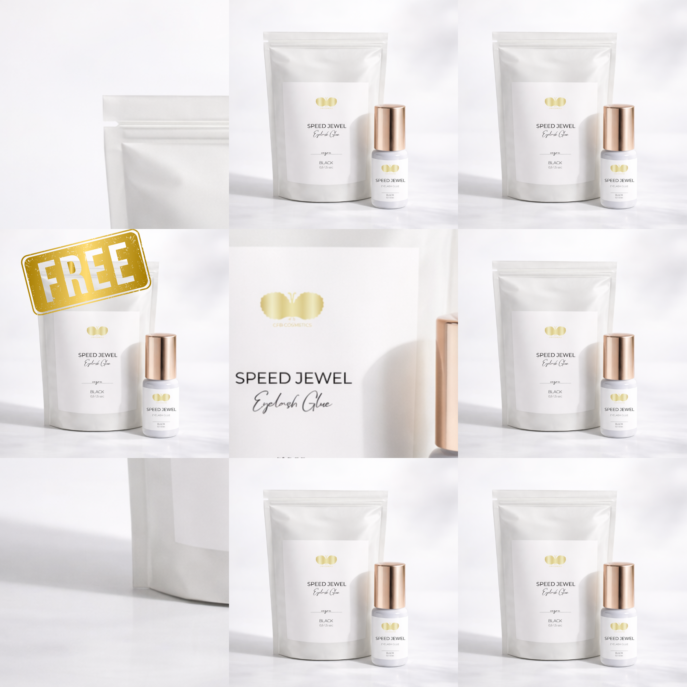 Wimpernkleber SPEED JEWEL | Set 5 + 1 gratis 