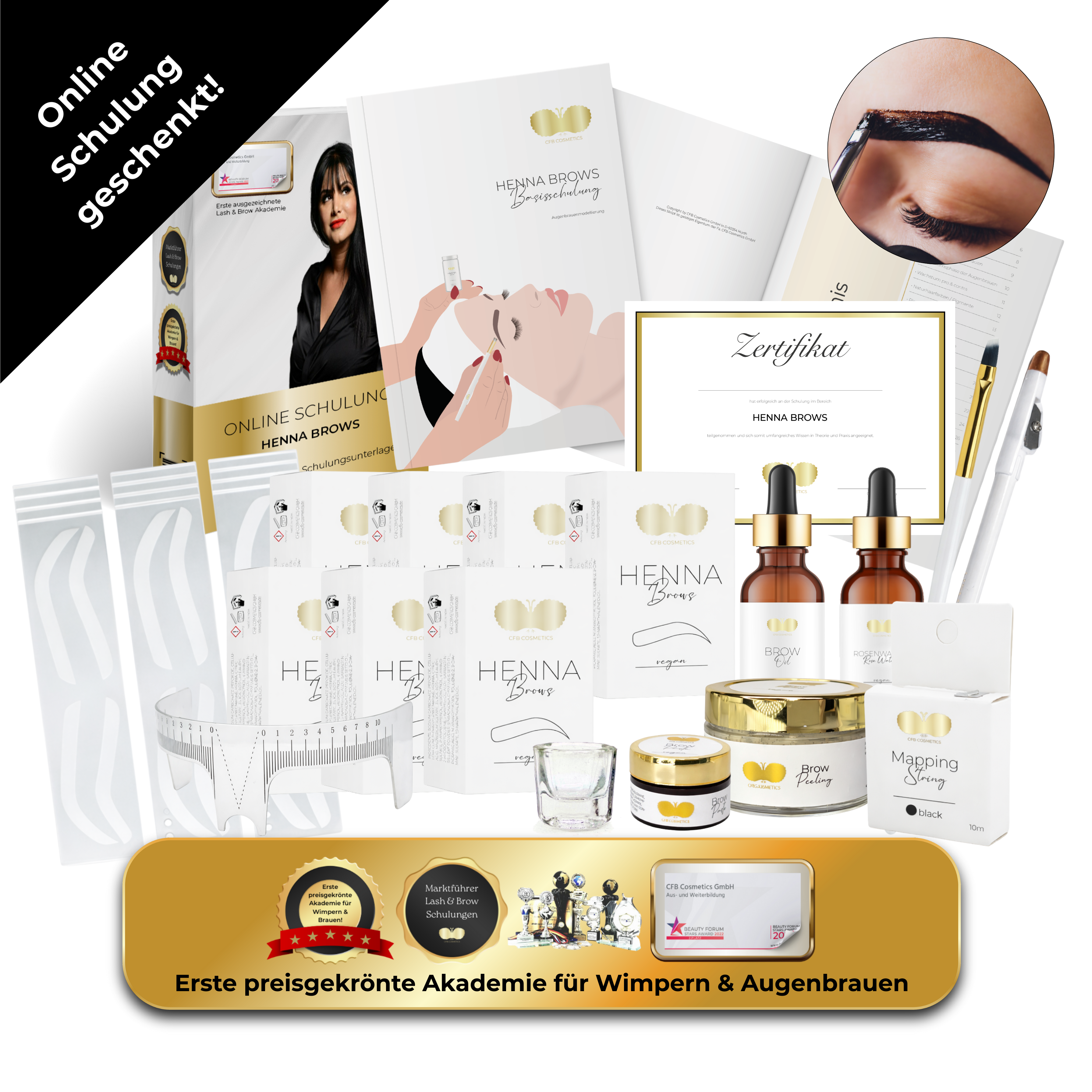 Henna Brows Basic Set inkl. gratis Online-Schulung | BrowCom®