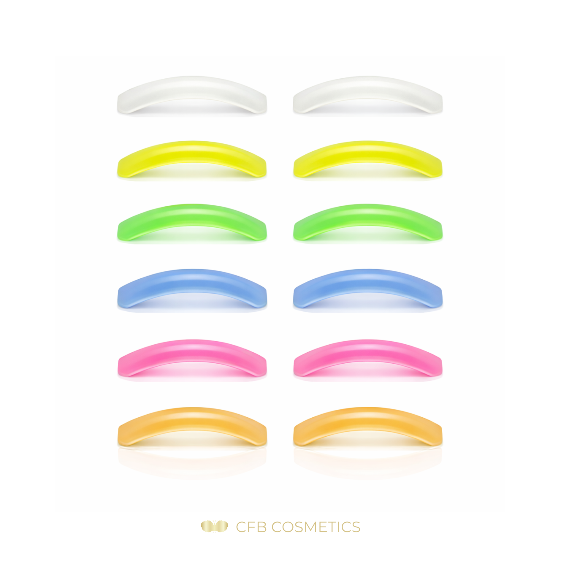 Lash Lifting Silikonpads | bunt | 6 Paar | CFB Cosmetics®