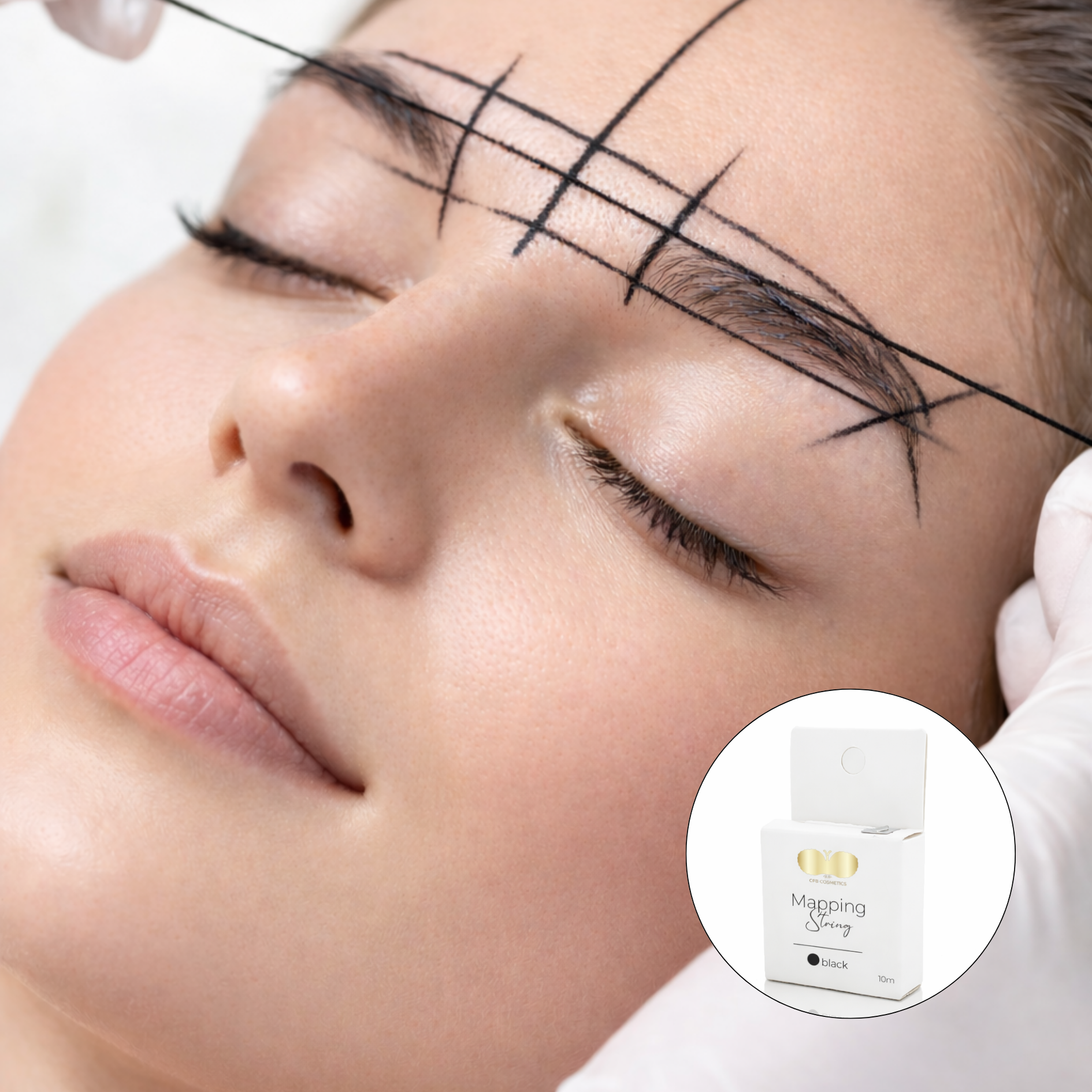 Mapping String schwarz für präzises Brow Mapping CFB Cosmetics®