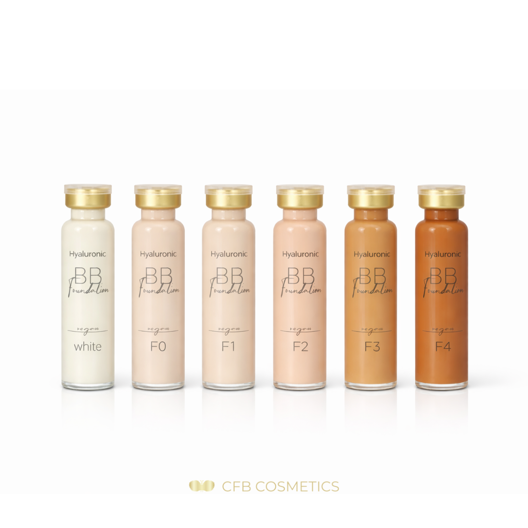 BB Glow Foundation Set - Seren mit Hyaluron - 6 Farbnuancen im Set - CFB Cosmetics®