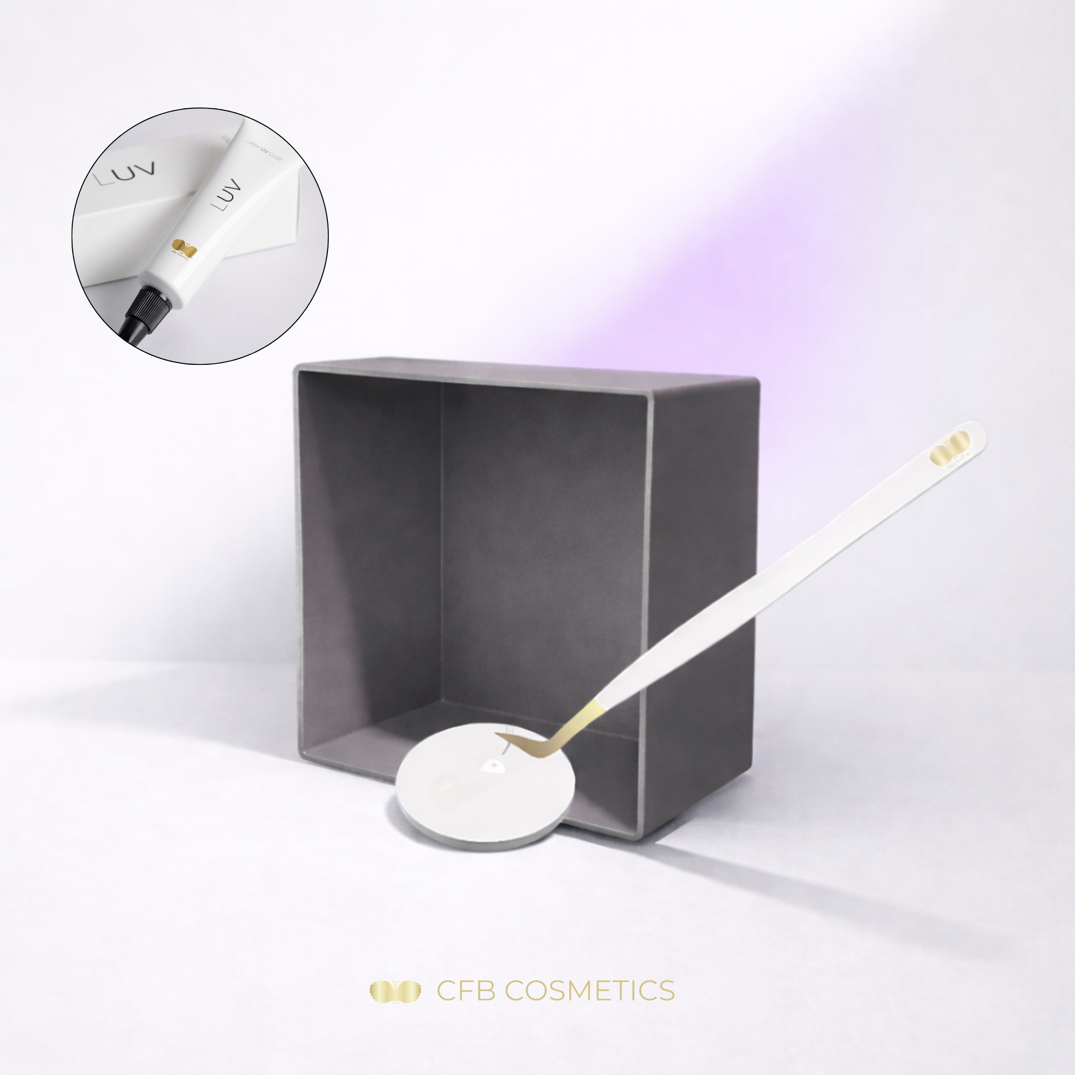 UV Kleber Schutzbehälter – LUV System® | Schutz für UV Wimpernkleber