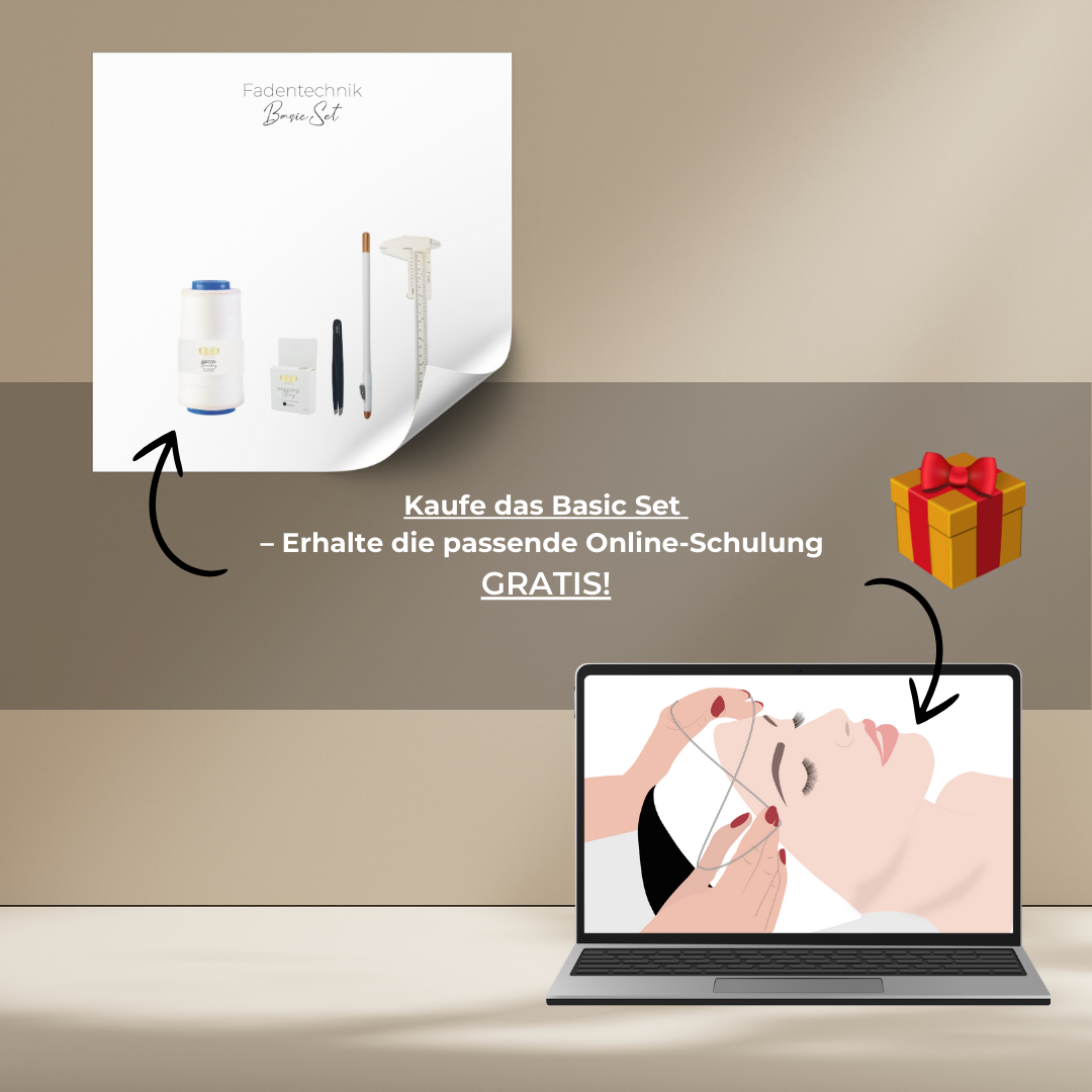 Basic Set + Gratis Fadentechnik Gesicht Online Schulung Basic Set + Gratis Fadentechnik Gesicht Online Schulung
