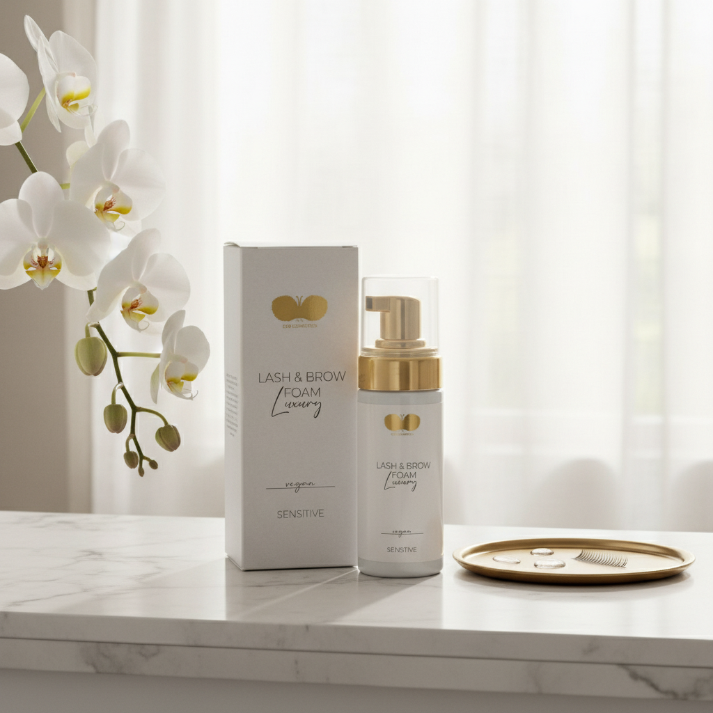 Luxury Wimpernshampoo – Lash & Brow Foam 30ml | Sanfte Reinigung für Wimpernextensions – CFB Cosmetics®