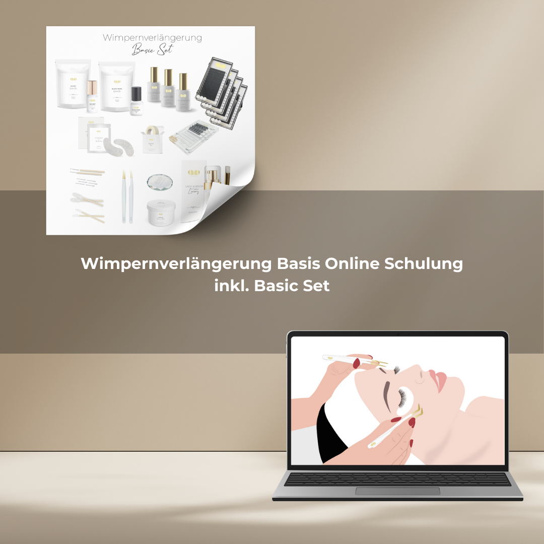 Wimpernverlängerung Basis Online Schulung mit Set