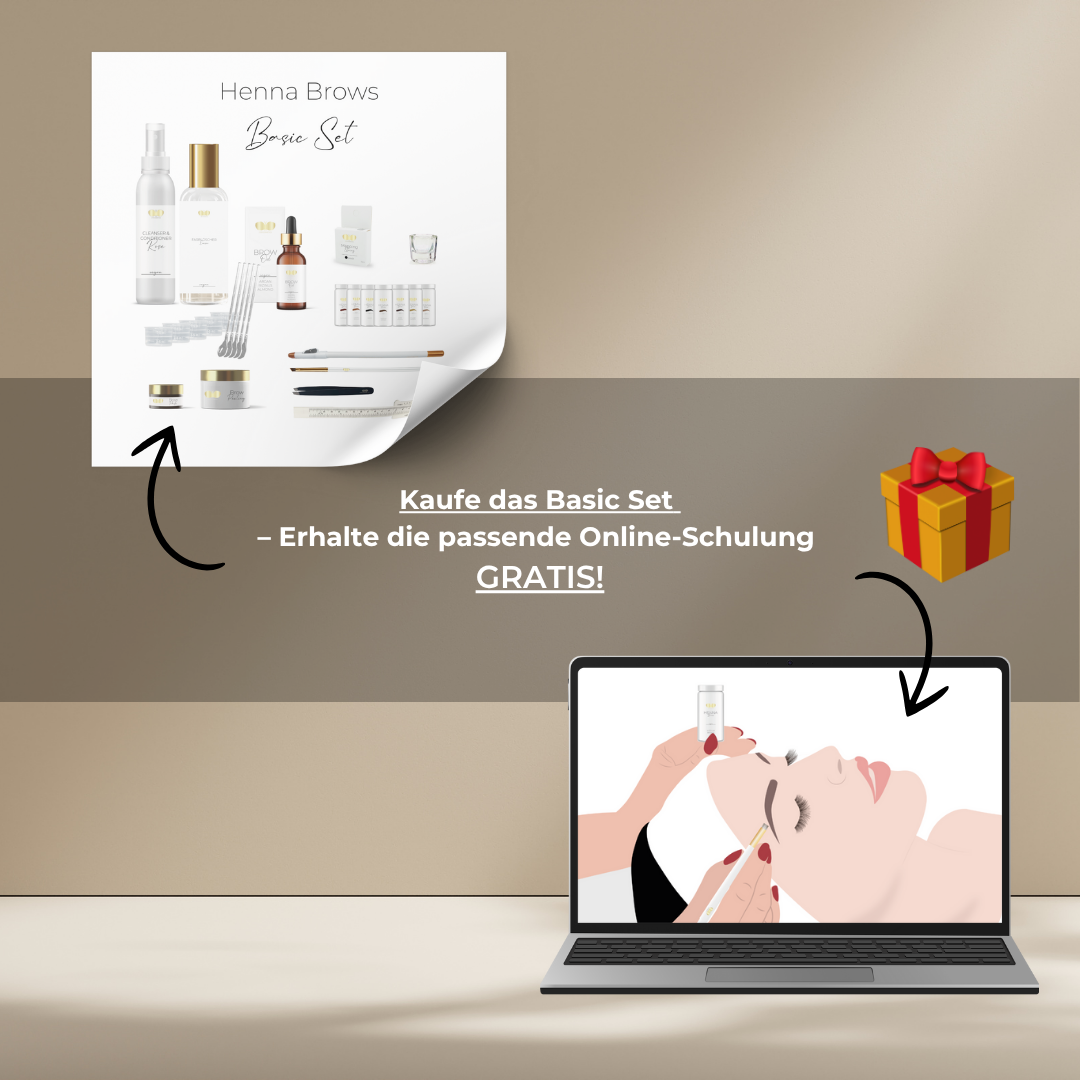 Basic Set + Gratis Henna Brows Online Schulung Basic Set + Gratis Henna Brows Online Schulung
