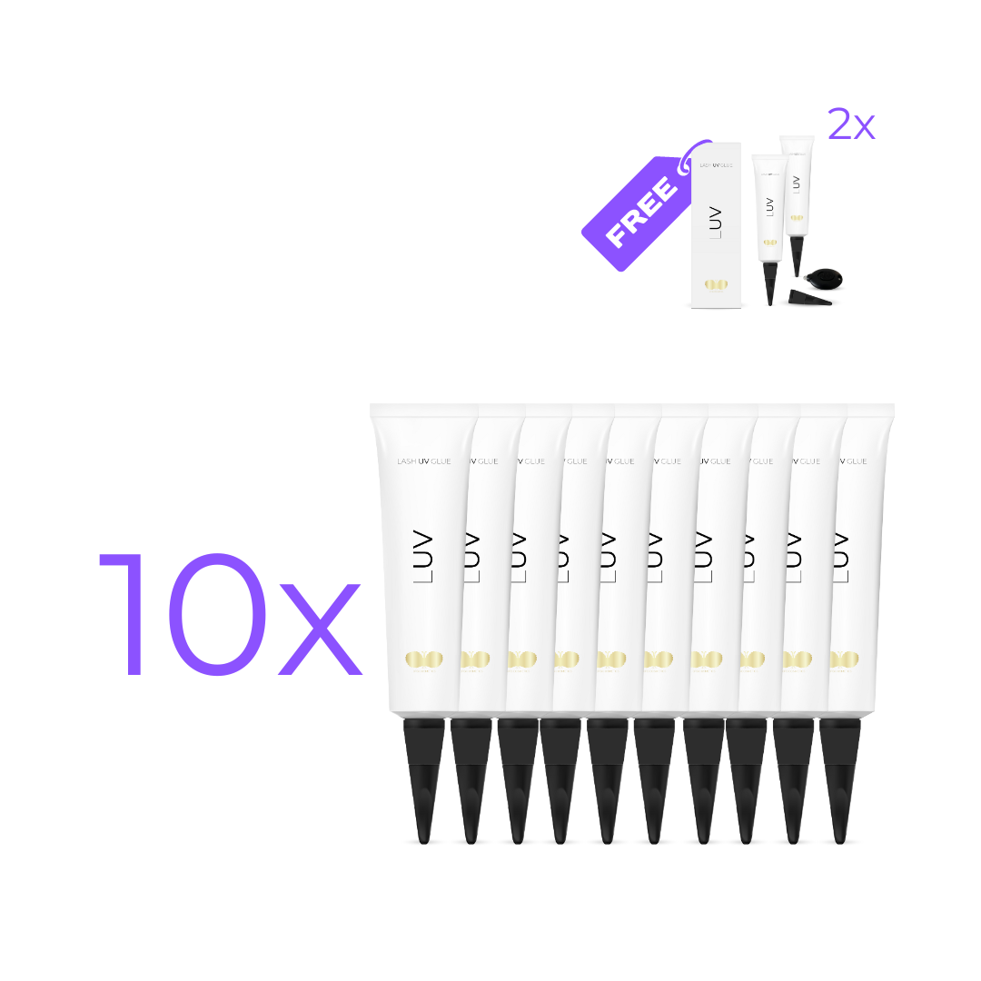 10 UV Kleber + 2 gratis | transparent  