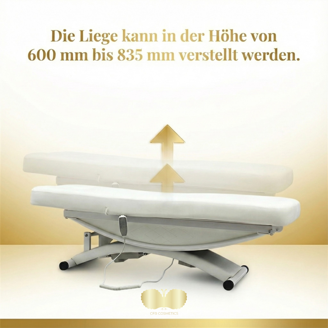 Elektrische Kosmetikliege mit 3 Motoren – Komfort, Ergonomie & maximale Stabilität