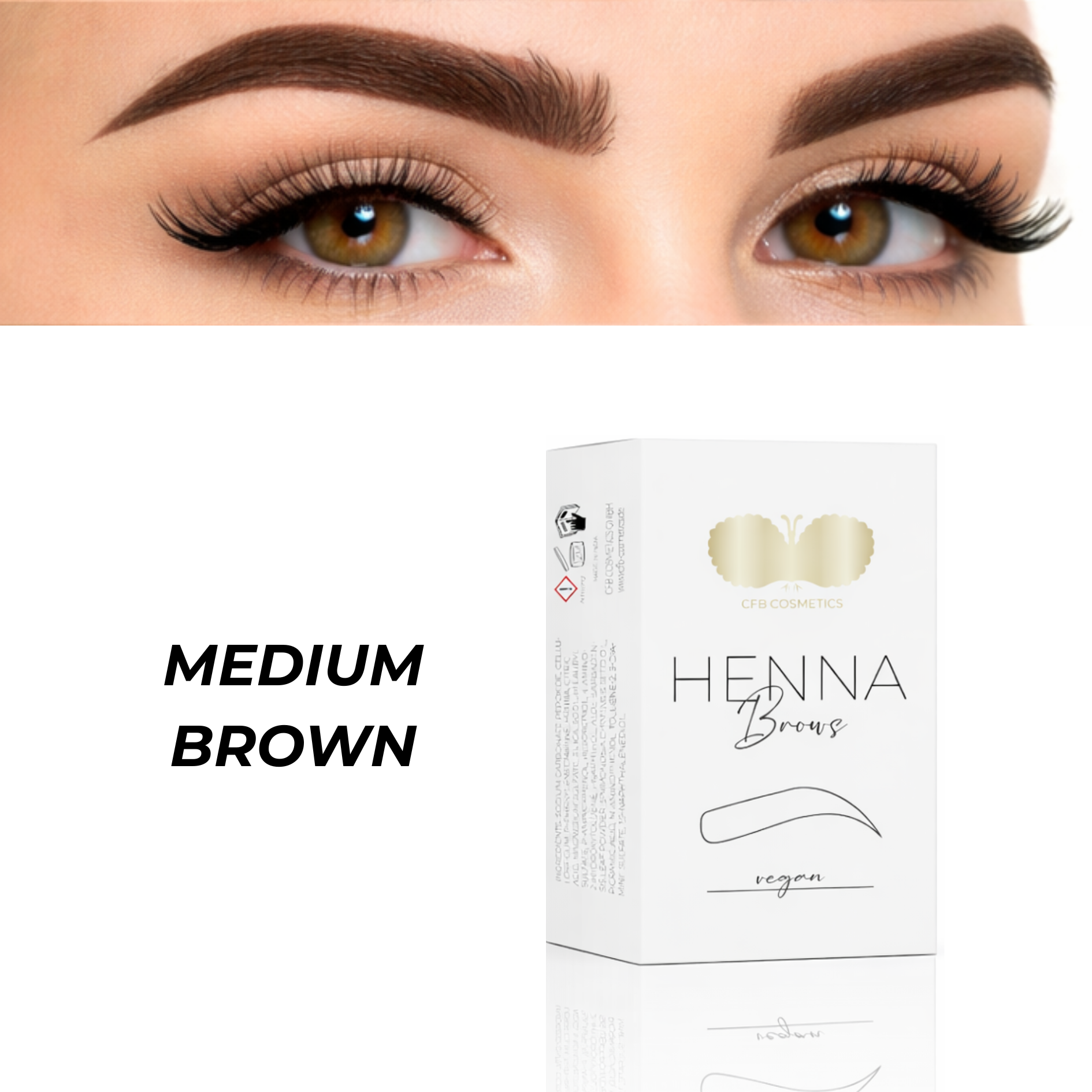 Henna Brows Medium Brown | Brow Henna | CFB Cosmetics®