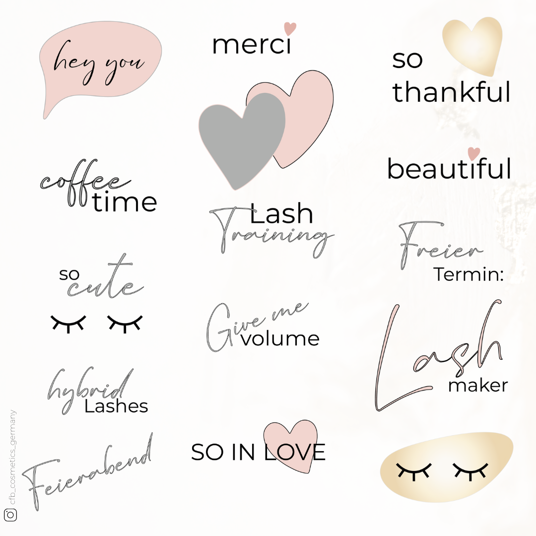 Instagram Story Sticker | Lashes & Brows