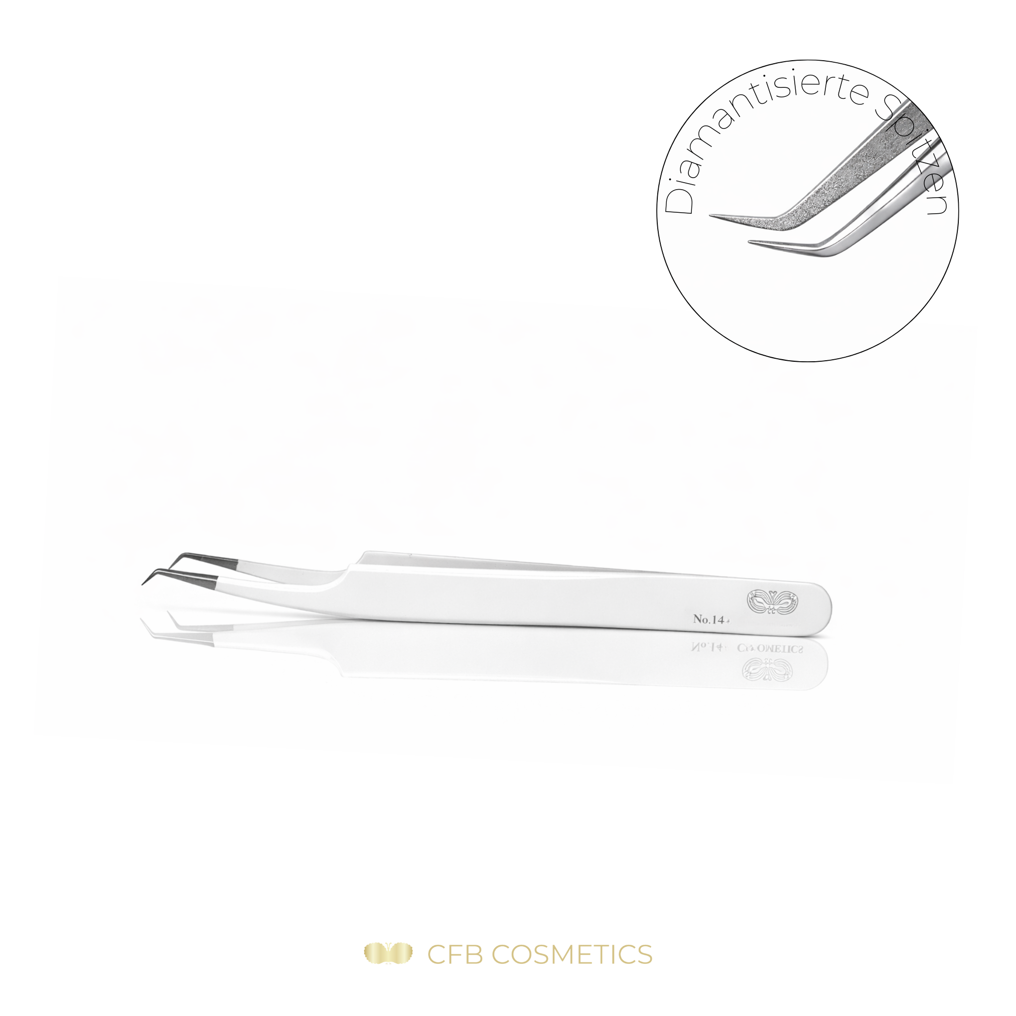 Luxury Diamant Pinzette No. 14 Volumentechnik CFB Cosmetics®