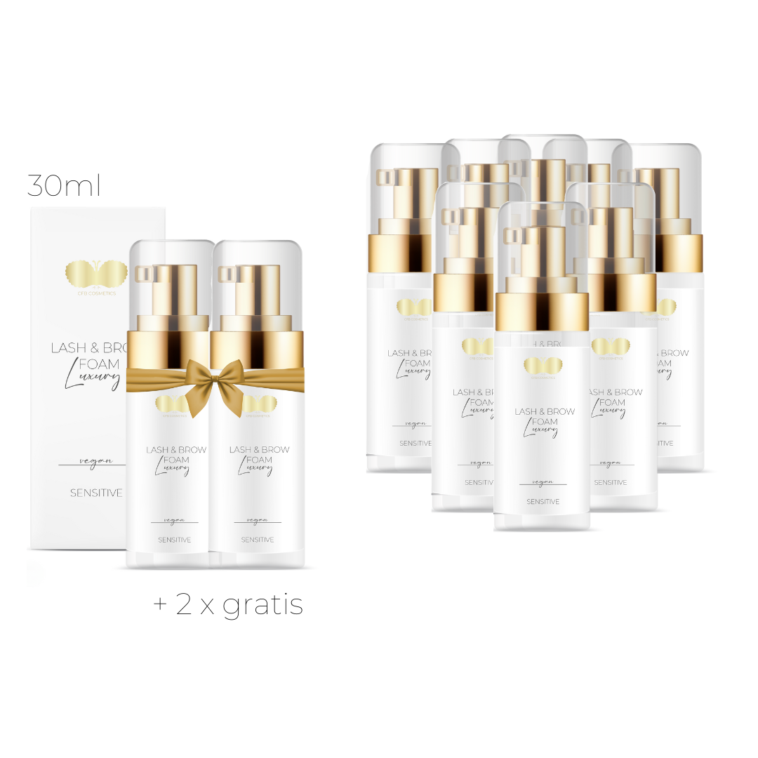 Wimpernshampoo 10er Set + 2 gratis | Lash & Brow Foam | 30 ml Wimpernshampoo 10er Set + 2 gratis | Lash & Brow Foam | 30 ml