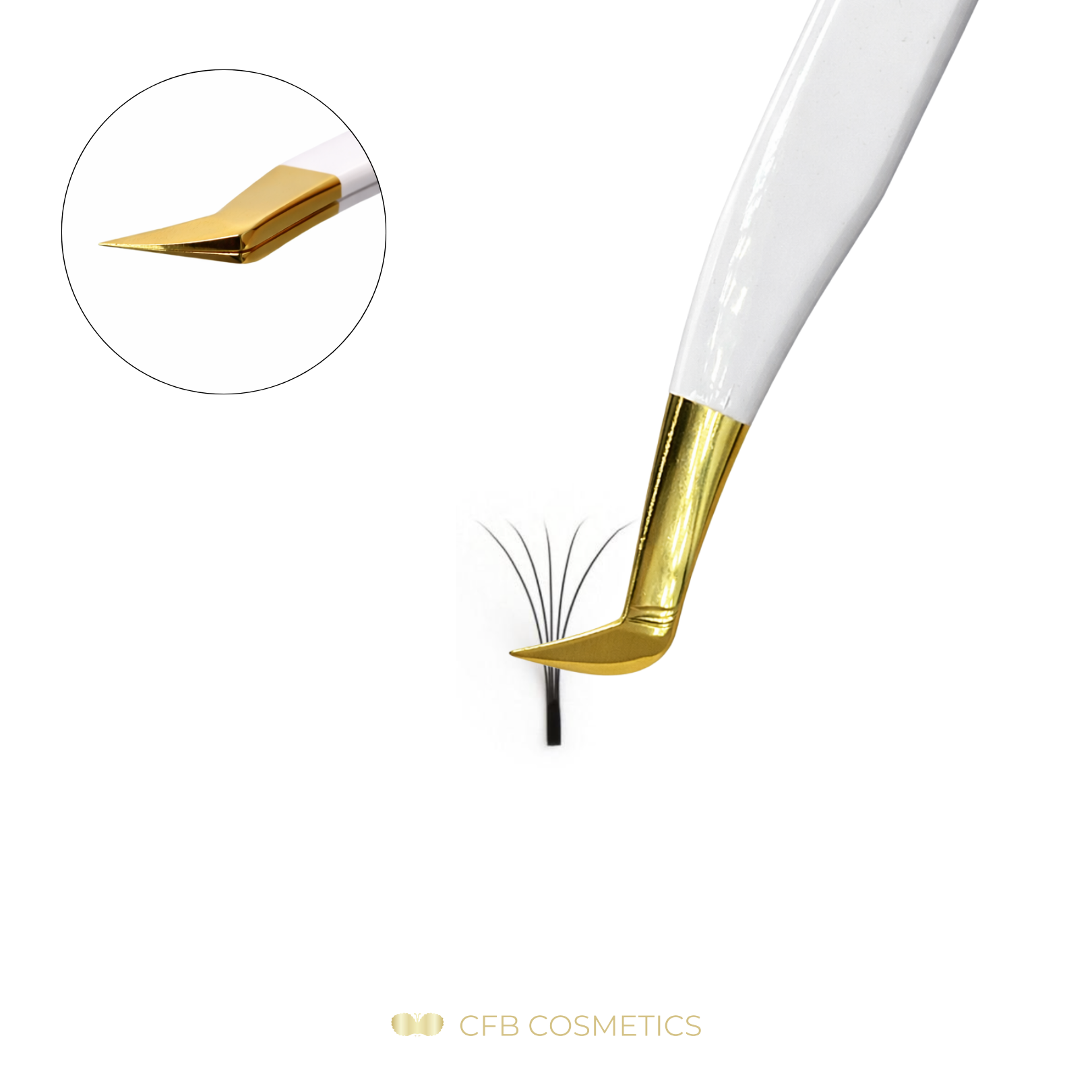 Luxury Pinzette Bestseller No 8 für Wimpernverlängerung CFB Cosmetics®