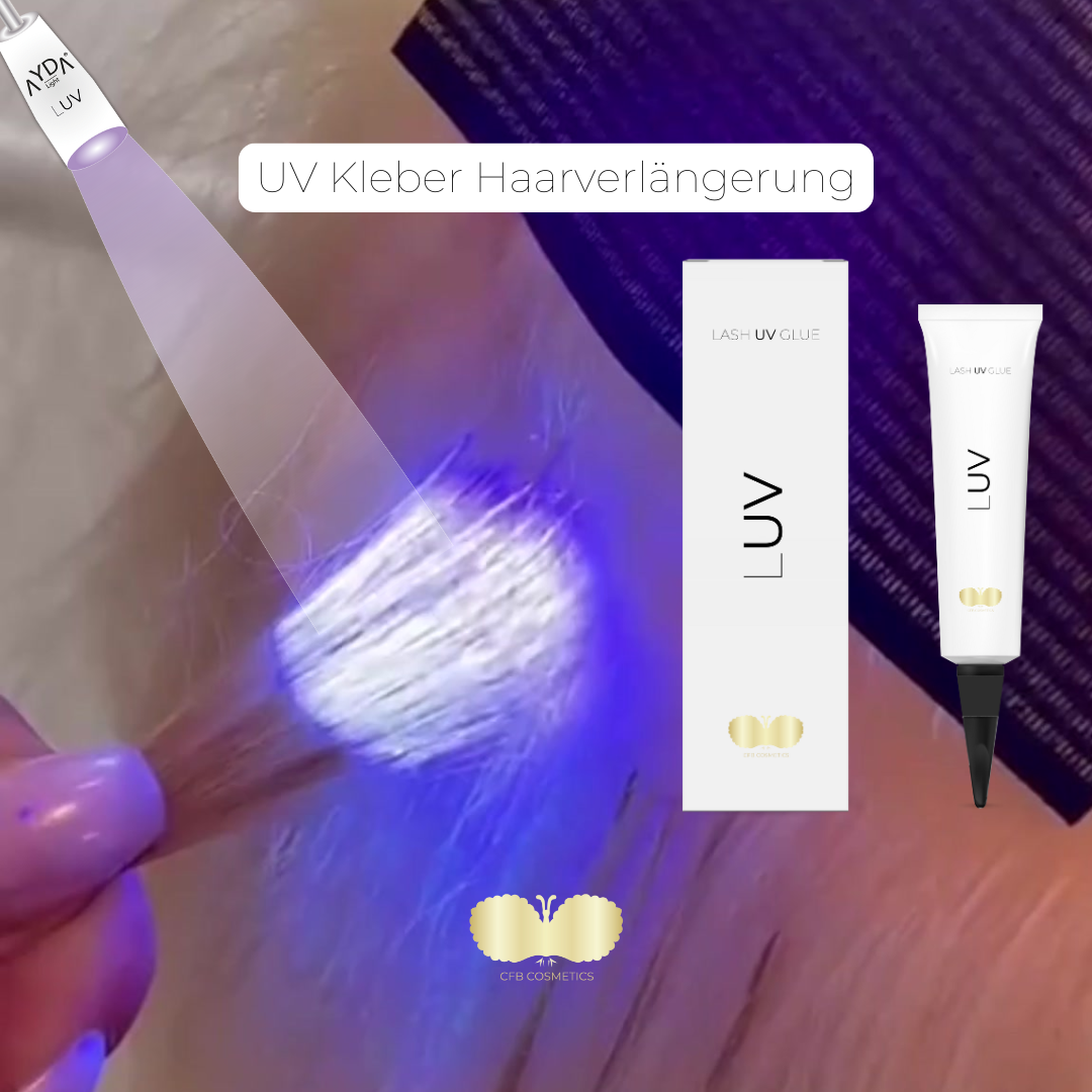 UV Wimpernkleber | transparent | Auch für Haar Extensions
