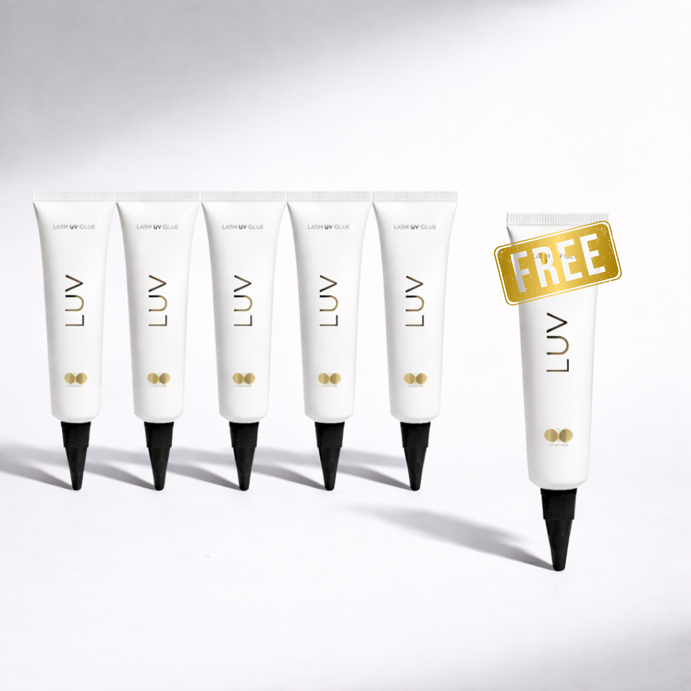 UV Wimpernkleber LUV | UV System | transparent | Set 5 + 1 gratis | BESTSELLER