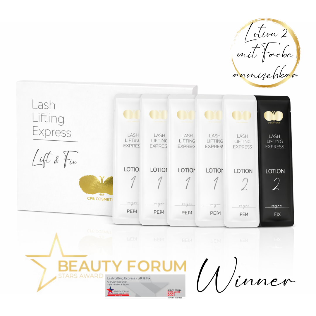 Lash & Brow Lifting Express Set – Schnellere Einwirkzeit + Step 2 mit Farbe mischbar | CFB Cosmetics®