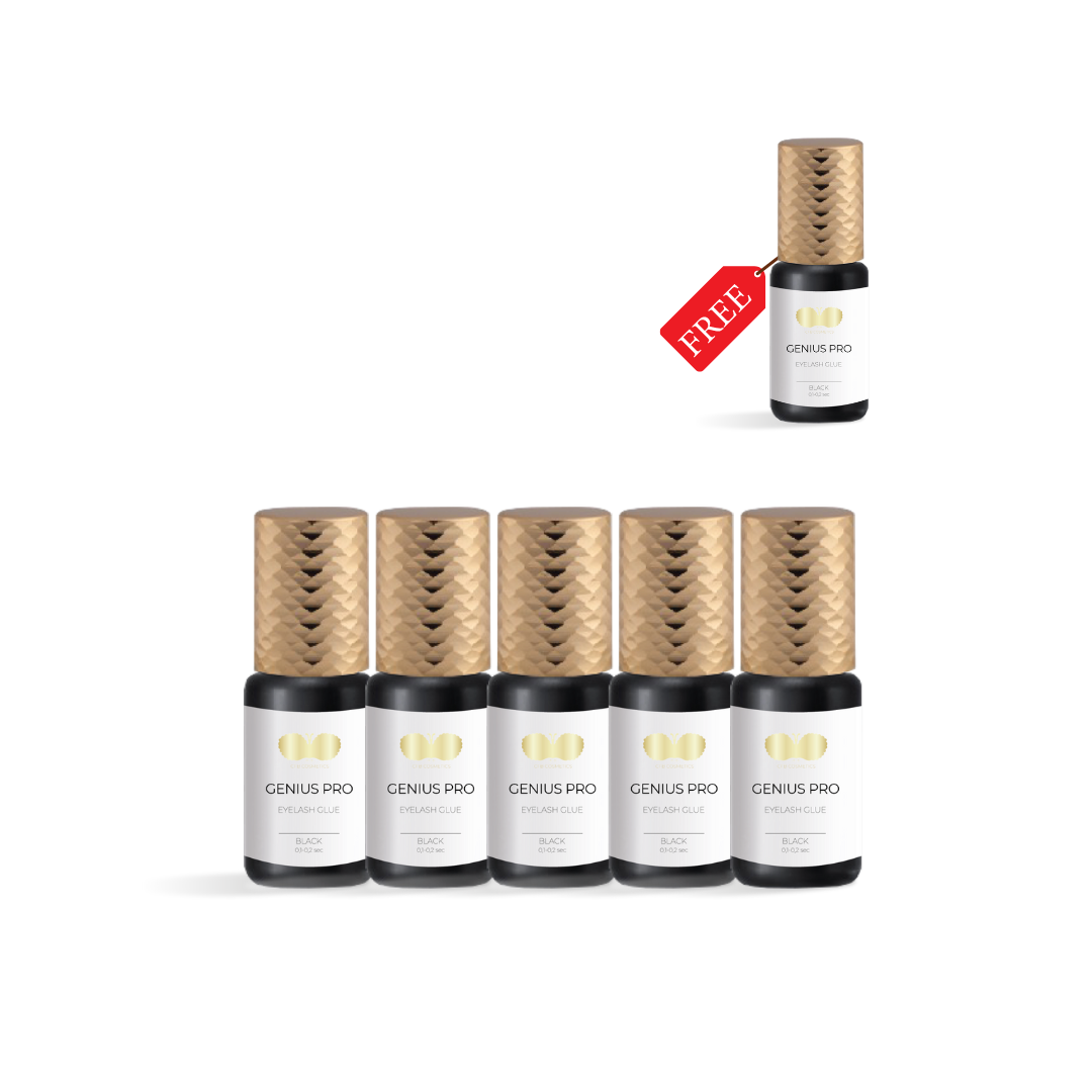 Wimpernkleber 5er Set + 1 gratis | GENIUS PRO | schwarz  Wimpernkleber 5er Set + 1 gratis | GENIUS PRO | schwarz