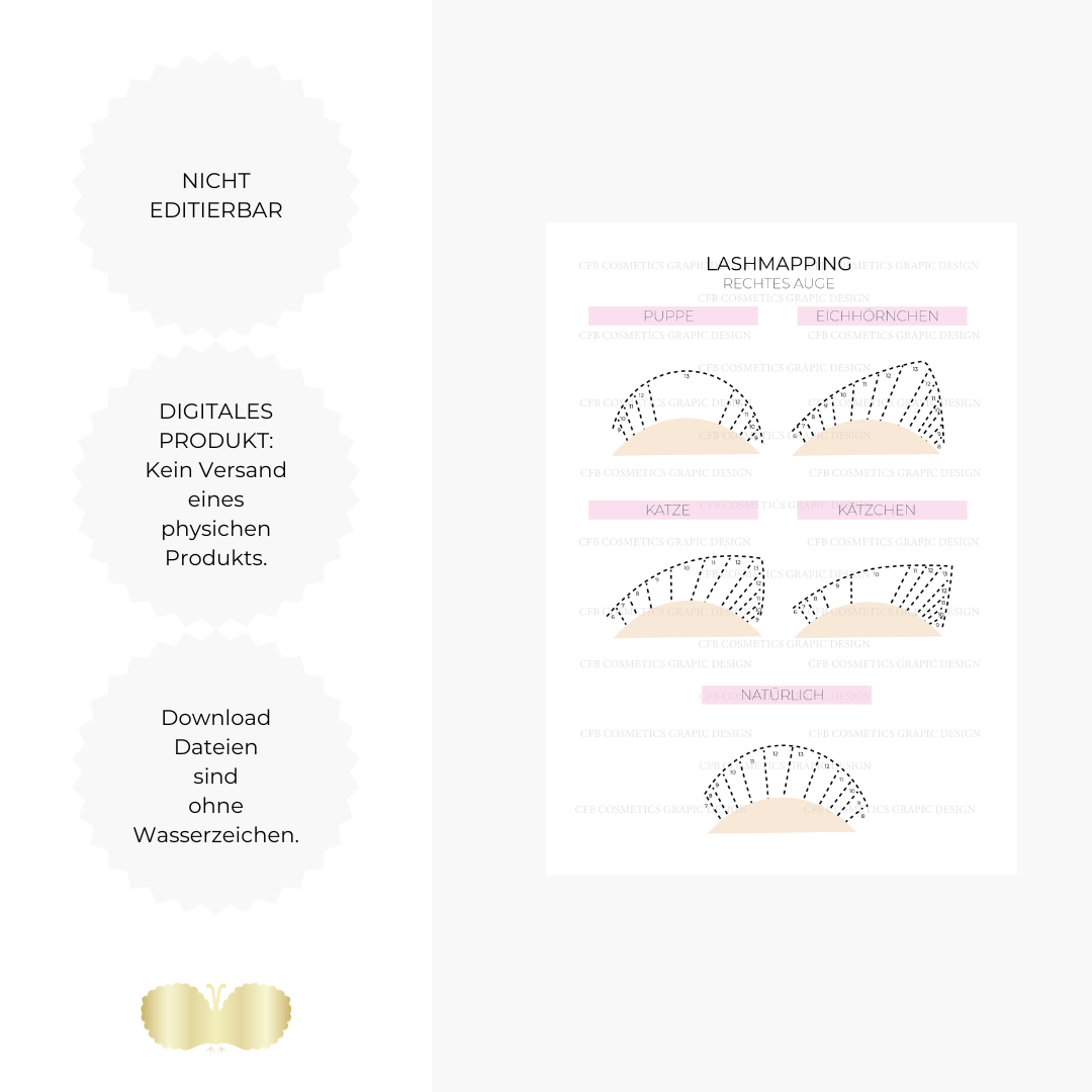 Lashmapping | Wimpernstudiobedarf | Digital