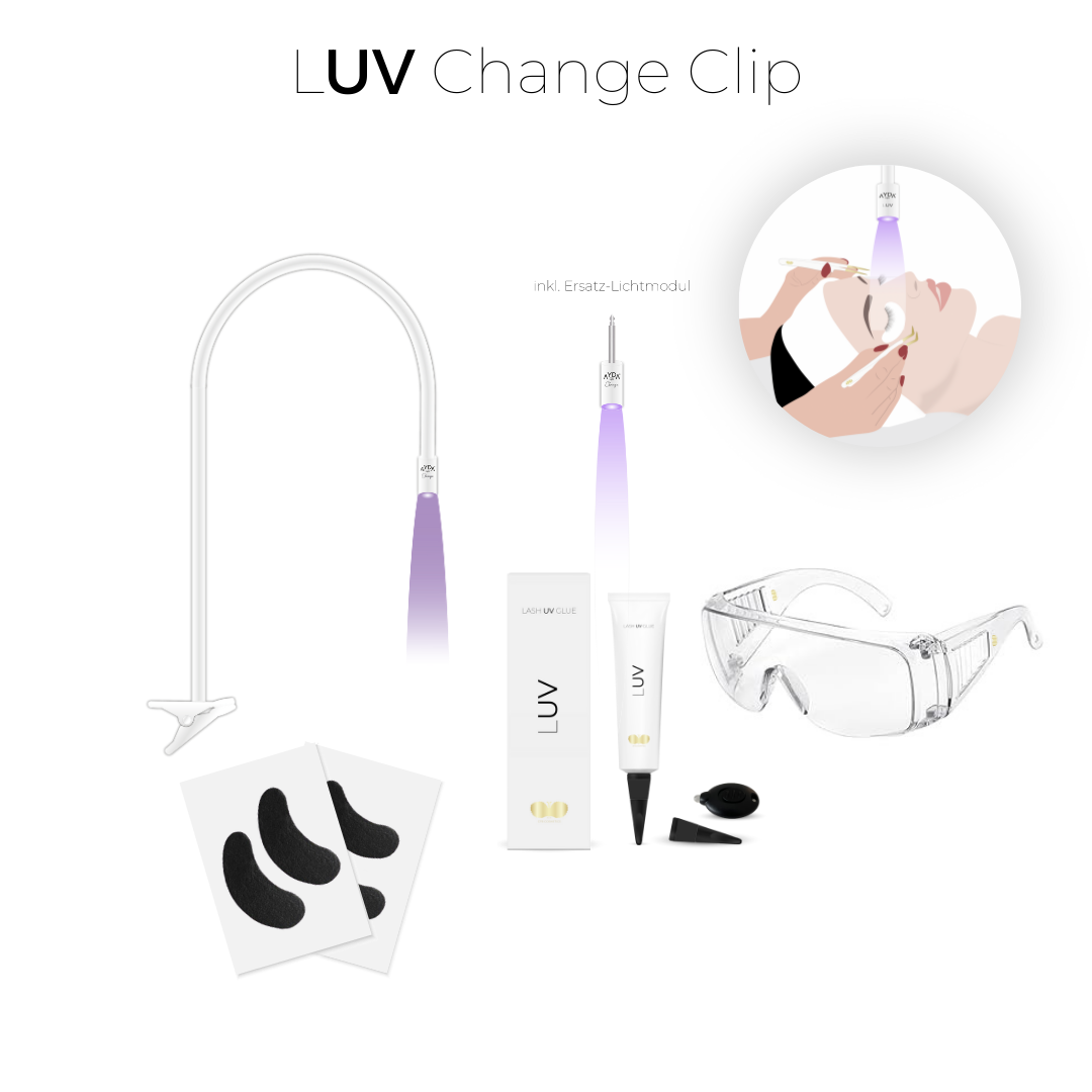 UV Lampe Set | LUV CLIP | UV Wimpernverlängerung