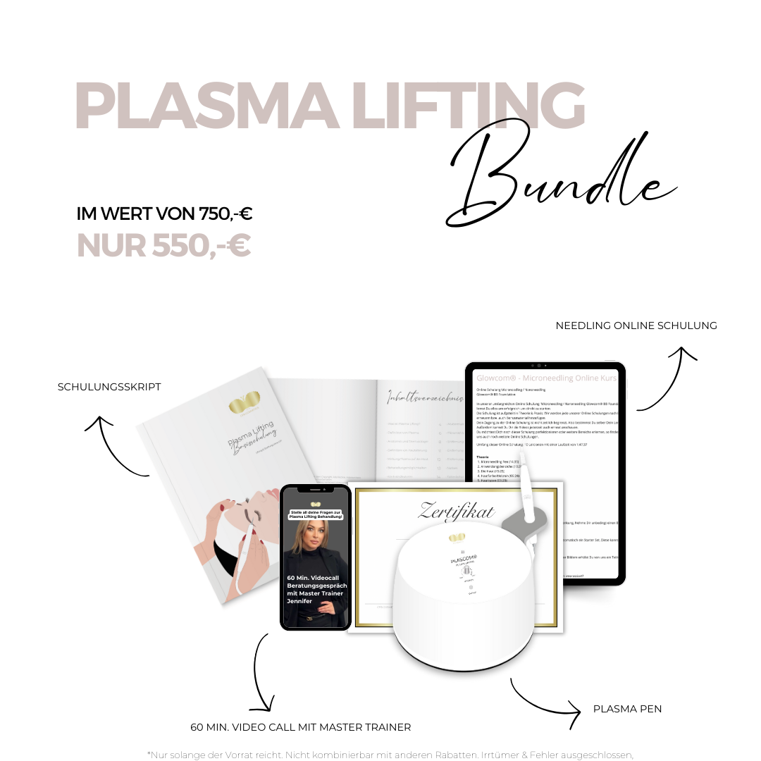 Plasma Lifting Bundle | inkl. Schulungsskript, Online Schulung & 60 min. Videocall  