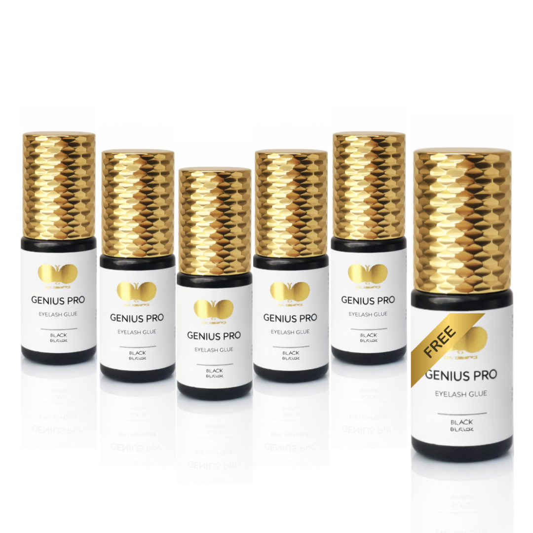 Wimpernkleber GENIUS PRO 5 + 1 gratis ultra-schnell 0,1–0,2 Sek. | CFB Cosmetics®