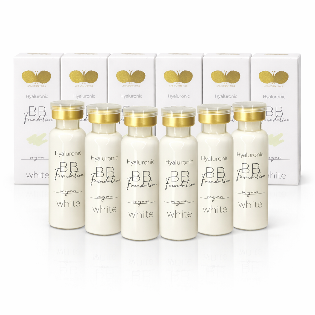 BB Glow Foundation mit Hyaluron - Farbe White - 5er Set plus 1 gratis - CFB Cosmetics®
