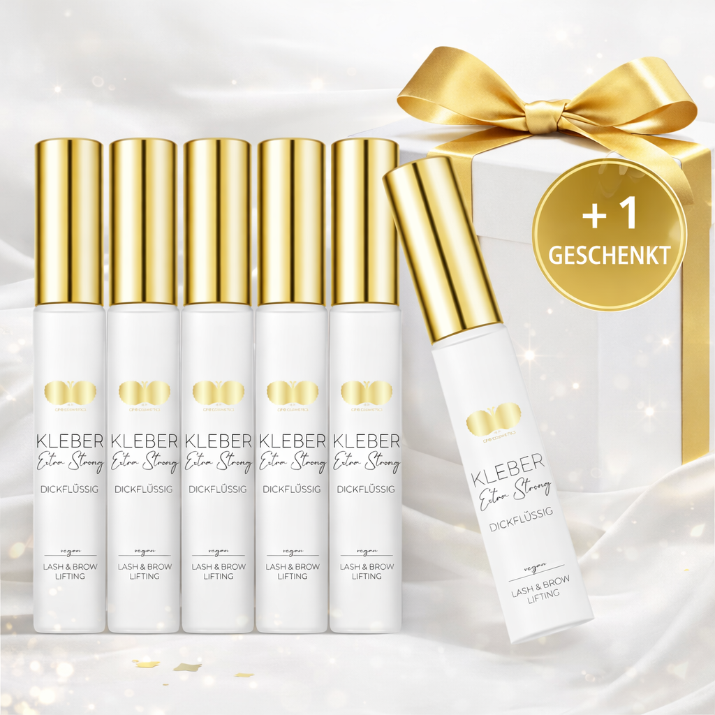 5er Set Lash Lifting Kleber + 1 gratis EXTRA STRONG dickflüssig 5 ml CFB Cosmetics®