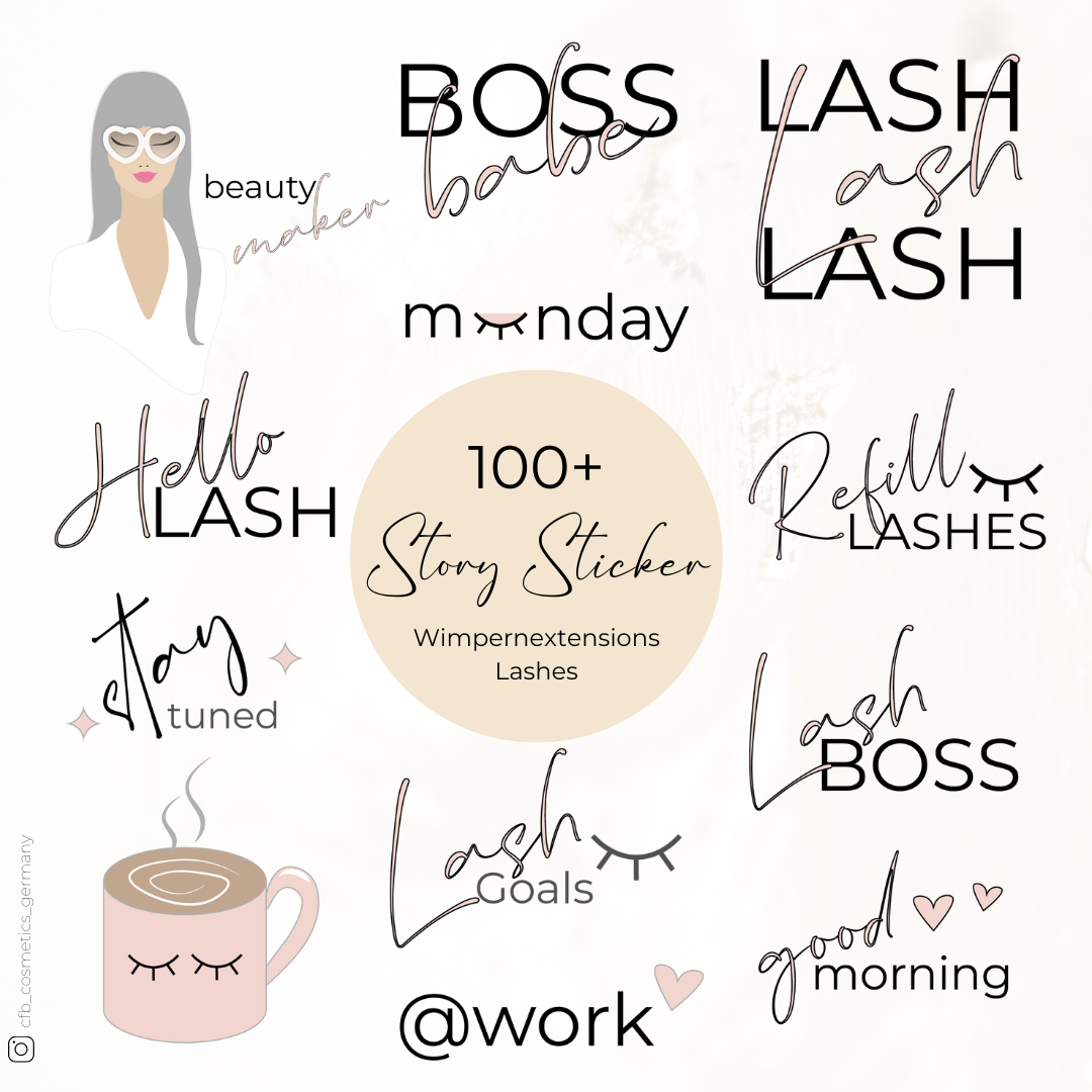 Instagram Story Sticker | Lashes & Brows