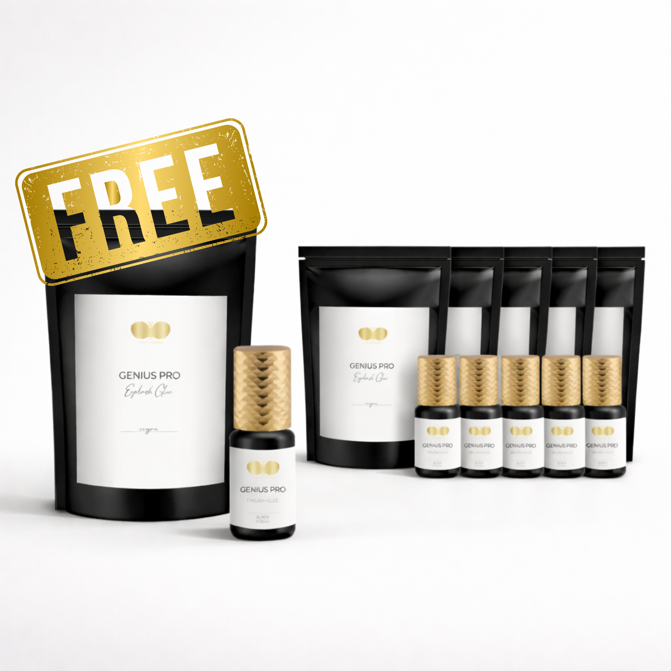 Wimpernkleber GENIUS PRO | Set 5 + 1 gratis