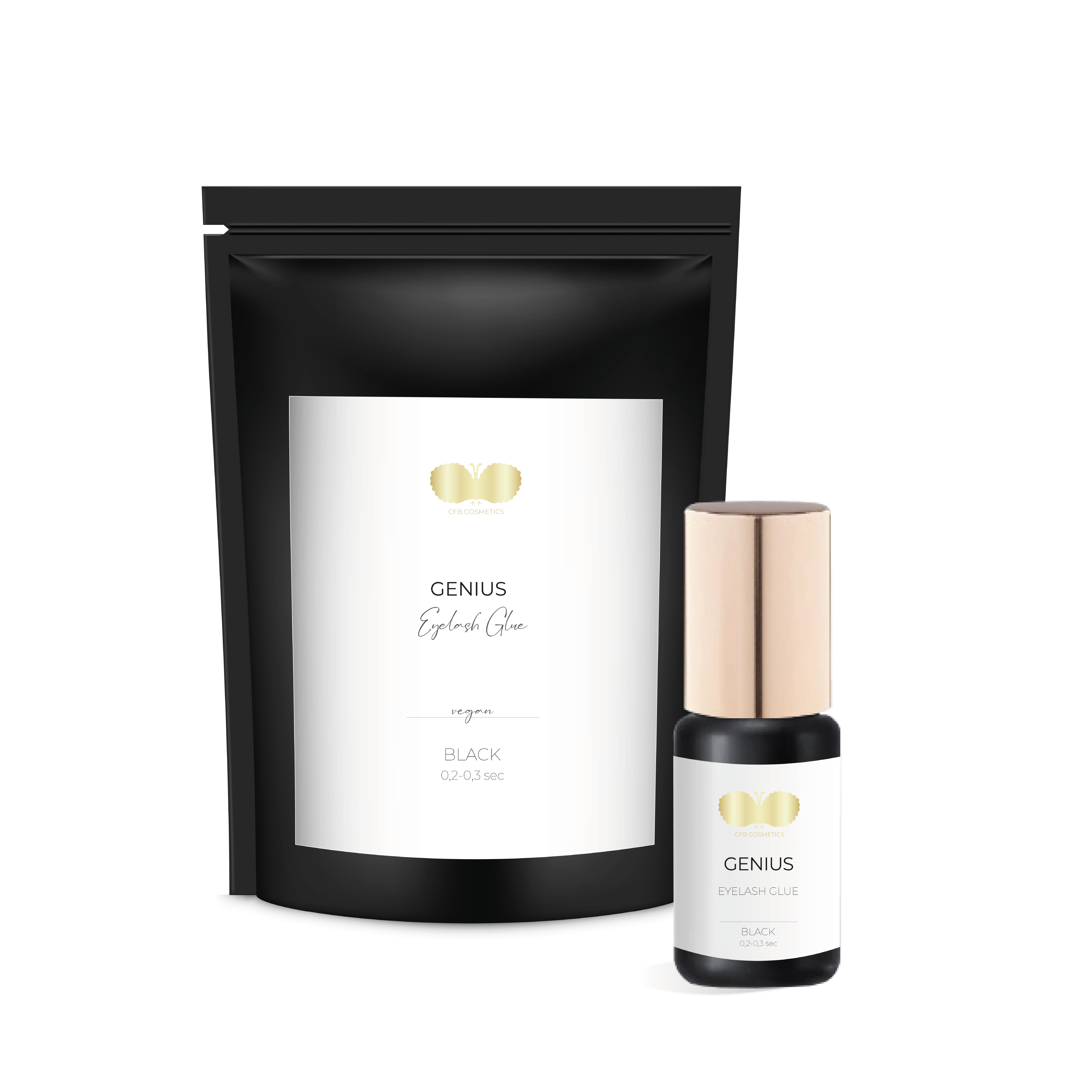 Wimpernkleber | GENIUS | schwarz | 0,2 - 0,3 Sek Wimpernkleber | GENIUS | schwarz | 0,2 - 0,3 Sek
