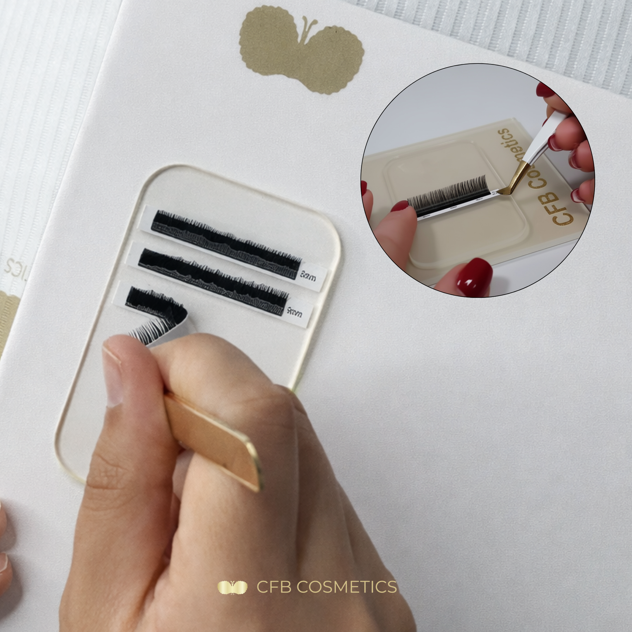 Silikon Lash Tray | rückstandslos & wiederverwendbar | eckig