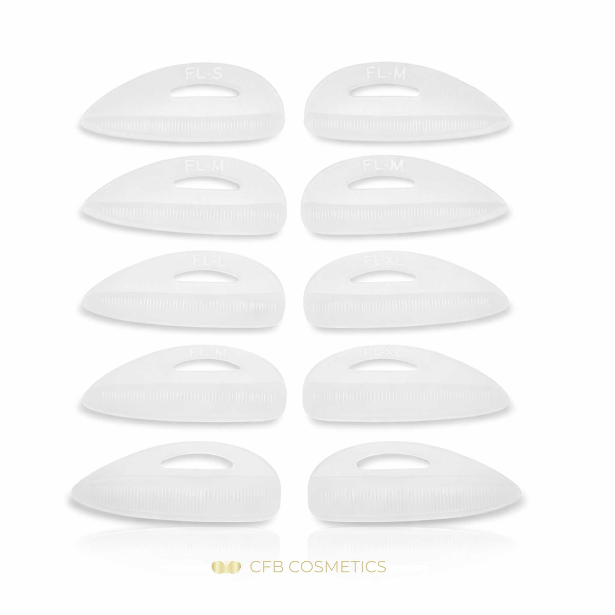 Lash Lifting Silikonpads mit Rillen – Präzise Wimpernausrichtung SS–LL | CFB Cosmetics®