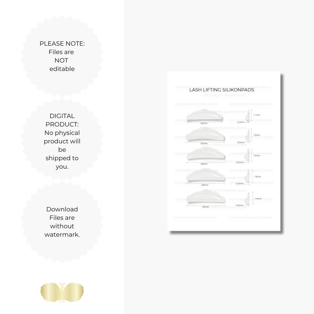 Lash Lifting Silikonpads | Wimpernstudiobedarf | Digital | CFB Cosmetics®
