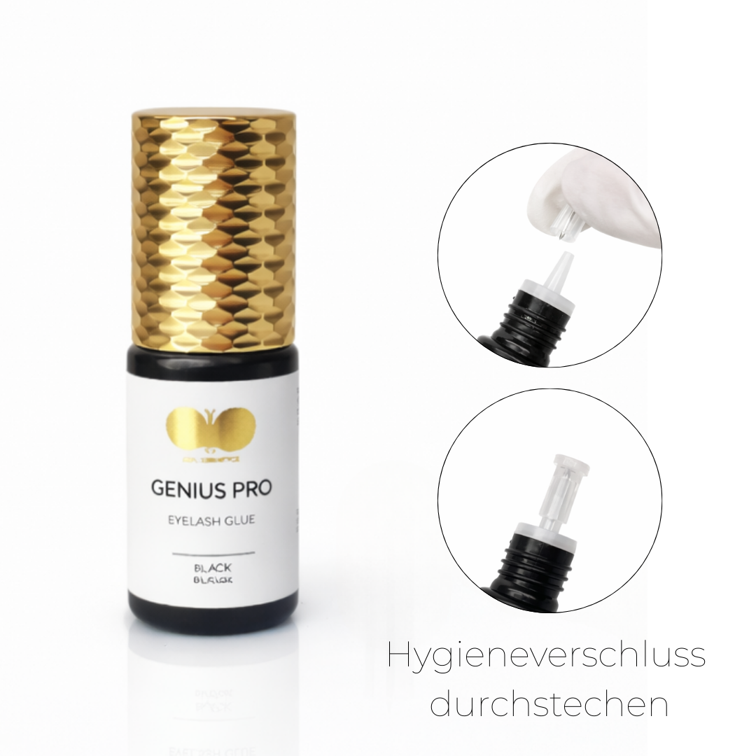 Wimpernkleber GENIUS PRO 5 + 1 gratis ultra-schnell 0,1–0,2 Sek. | CFB Cosmetics®