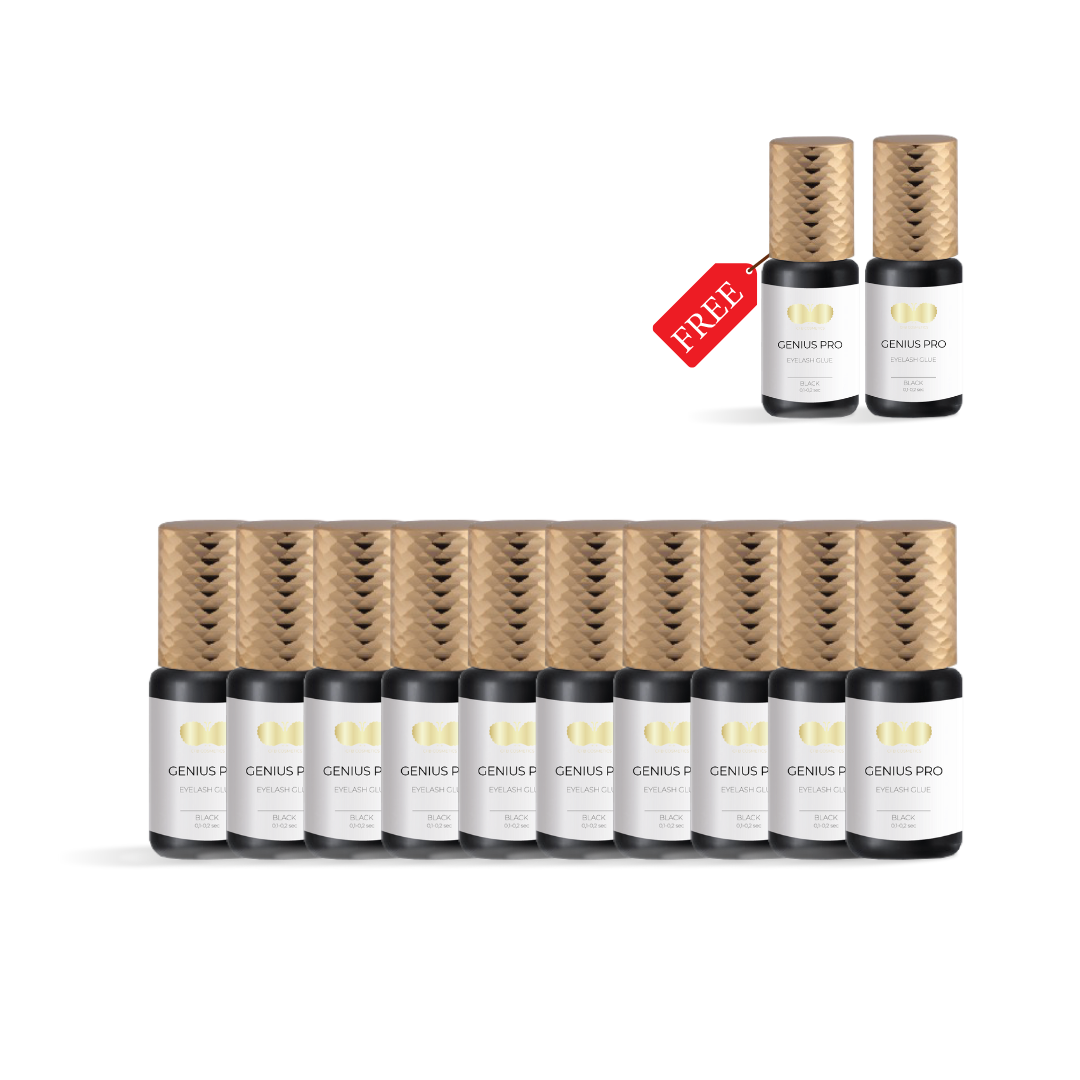 Wimpernkleber 10er Set + 2 gratis | GENIUS PRO | schwarz   Wimpernkleber 10er Set + 2 gratis | GENIUS PRO | schwarz