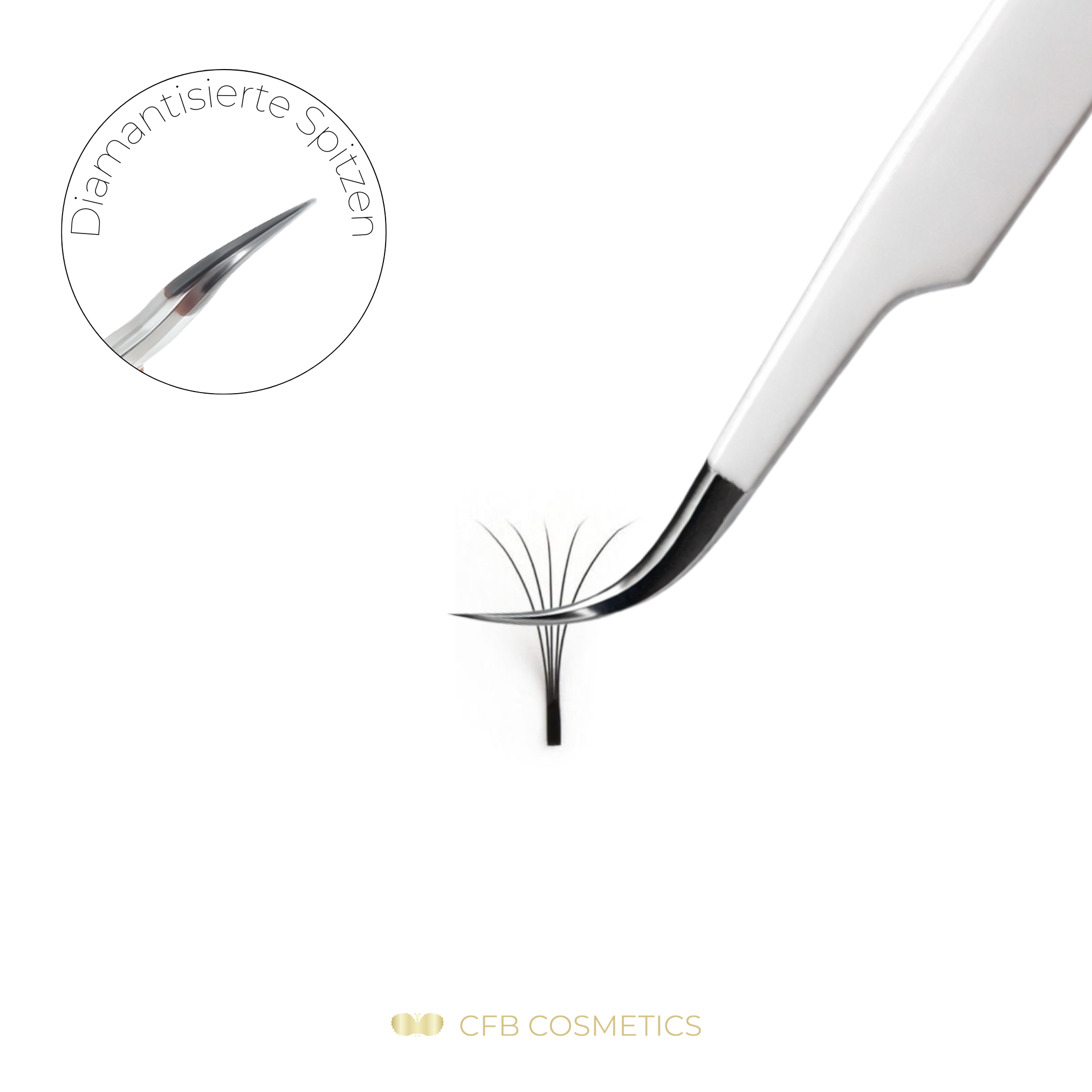 Luxury Diamant Pinzette No. 9 Volumentechnik CFB Cosmetics®
