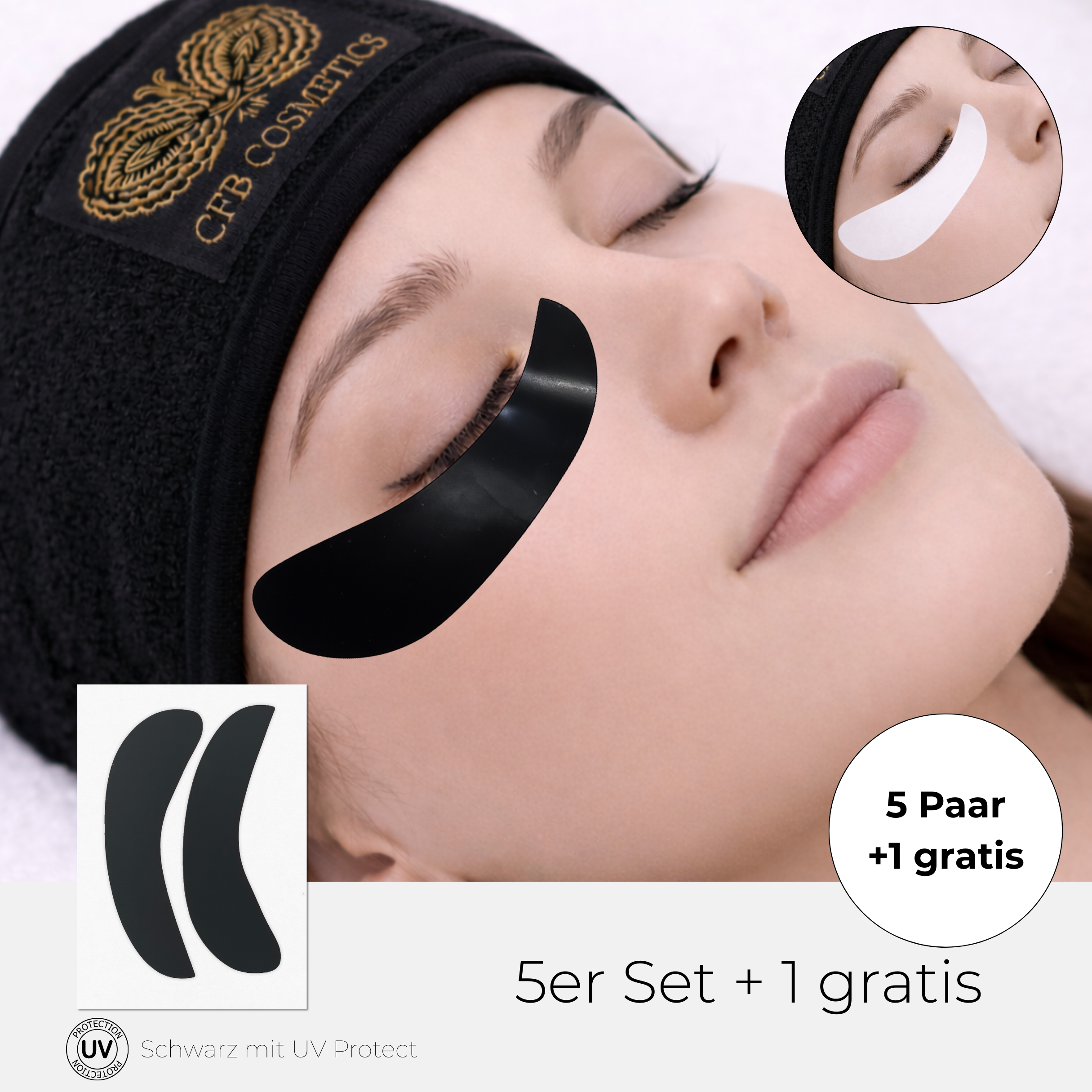 Augenpads | Silikon | 5 Paar Set + 1 Paar gratis | wiederverwendbar