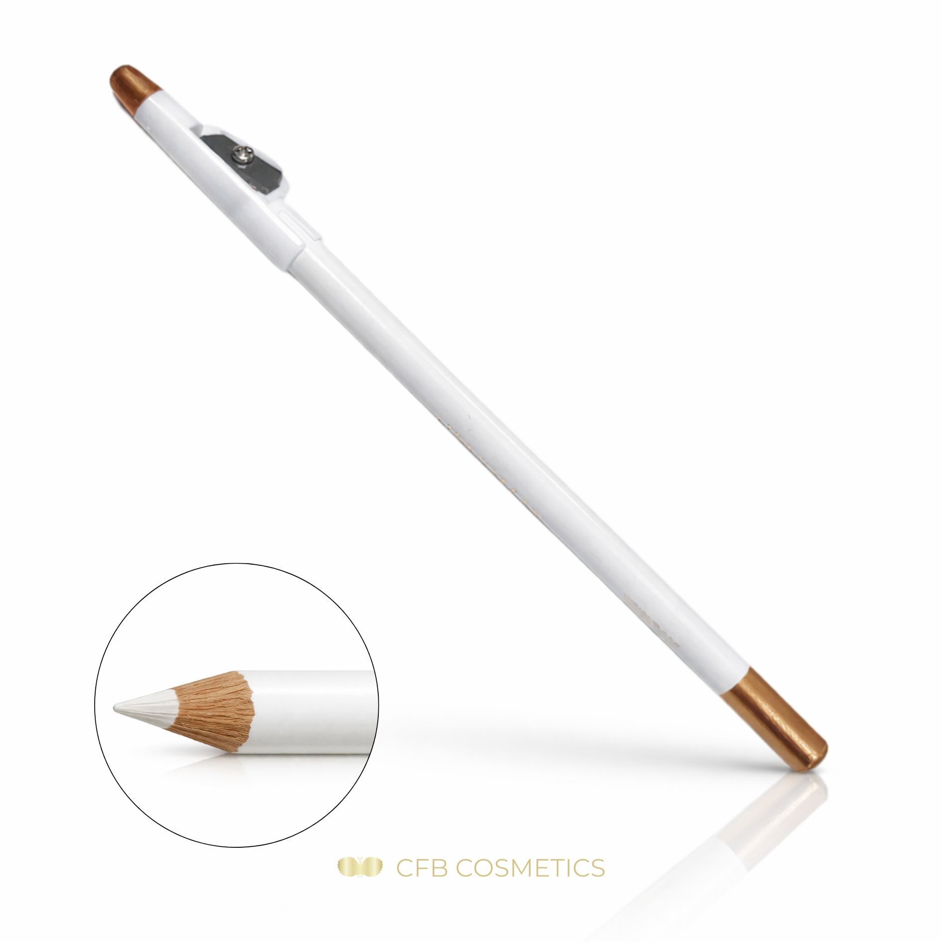 Vorzeichenstift weiß für präzises Brow Mapping inkl. Anspitzer CFB Cosmetics®