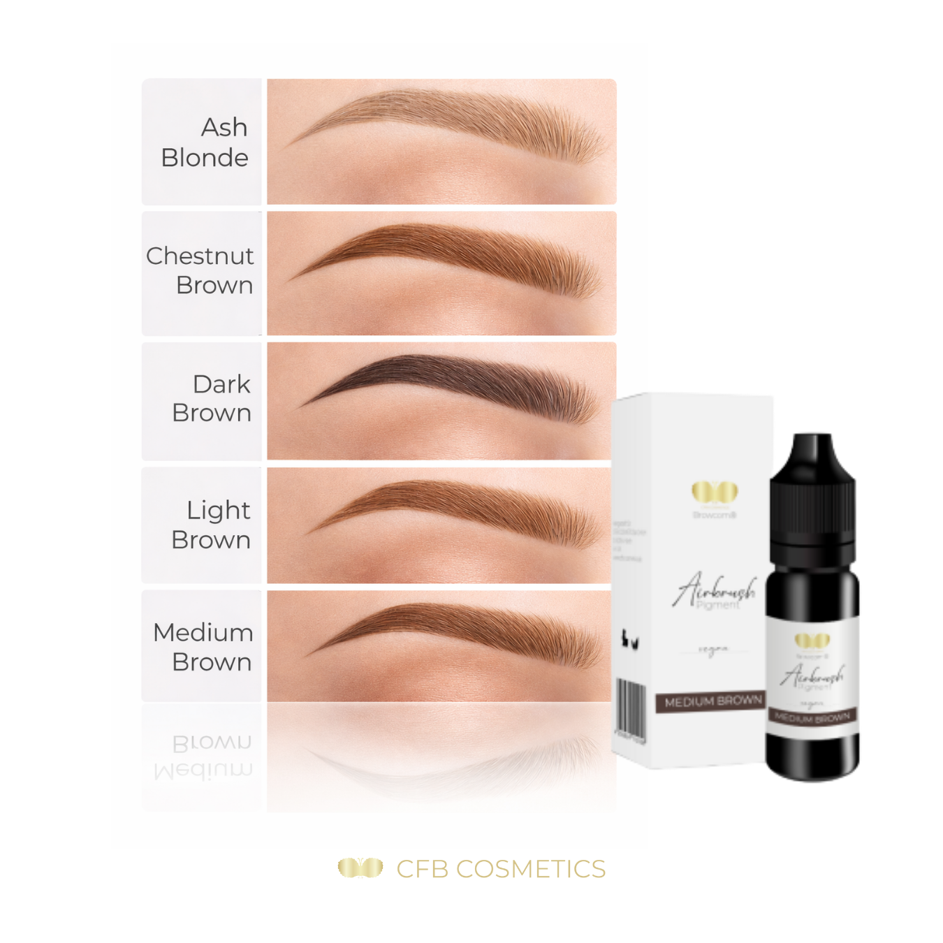 Augenbrauenpigment für Airbrush Brows und klassisches Färben - CFB Cosmetics®