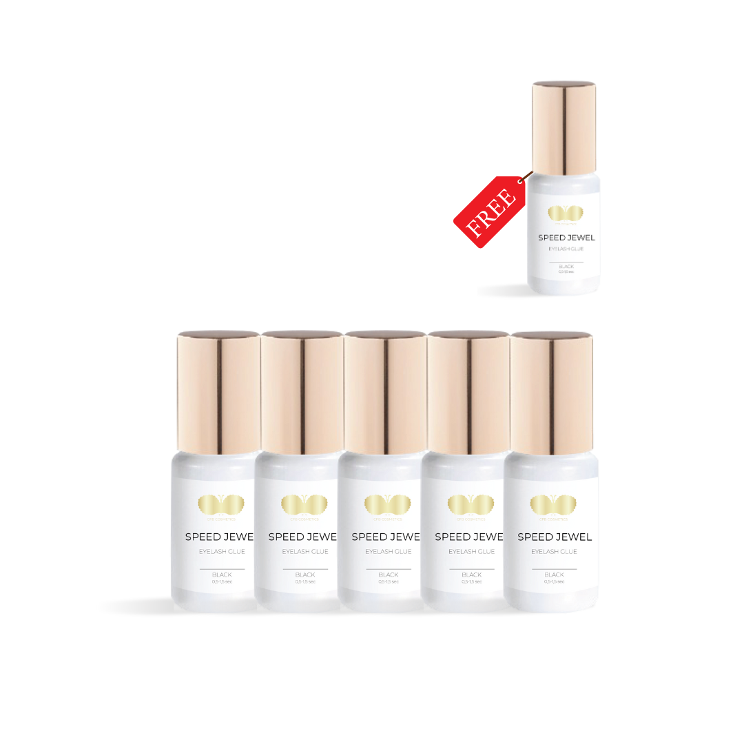Wimpernkleber 5er Set + 1 gratis | SPEED JEWEL | schwarz  Wimpernkleber 5er Set + 1 gratis | SPEED JEWEL | schwarz